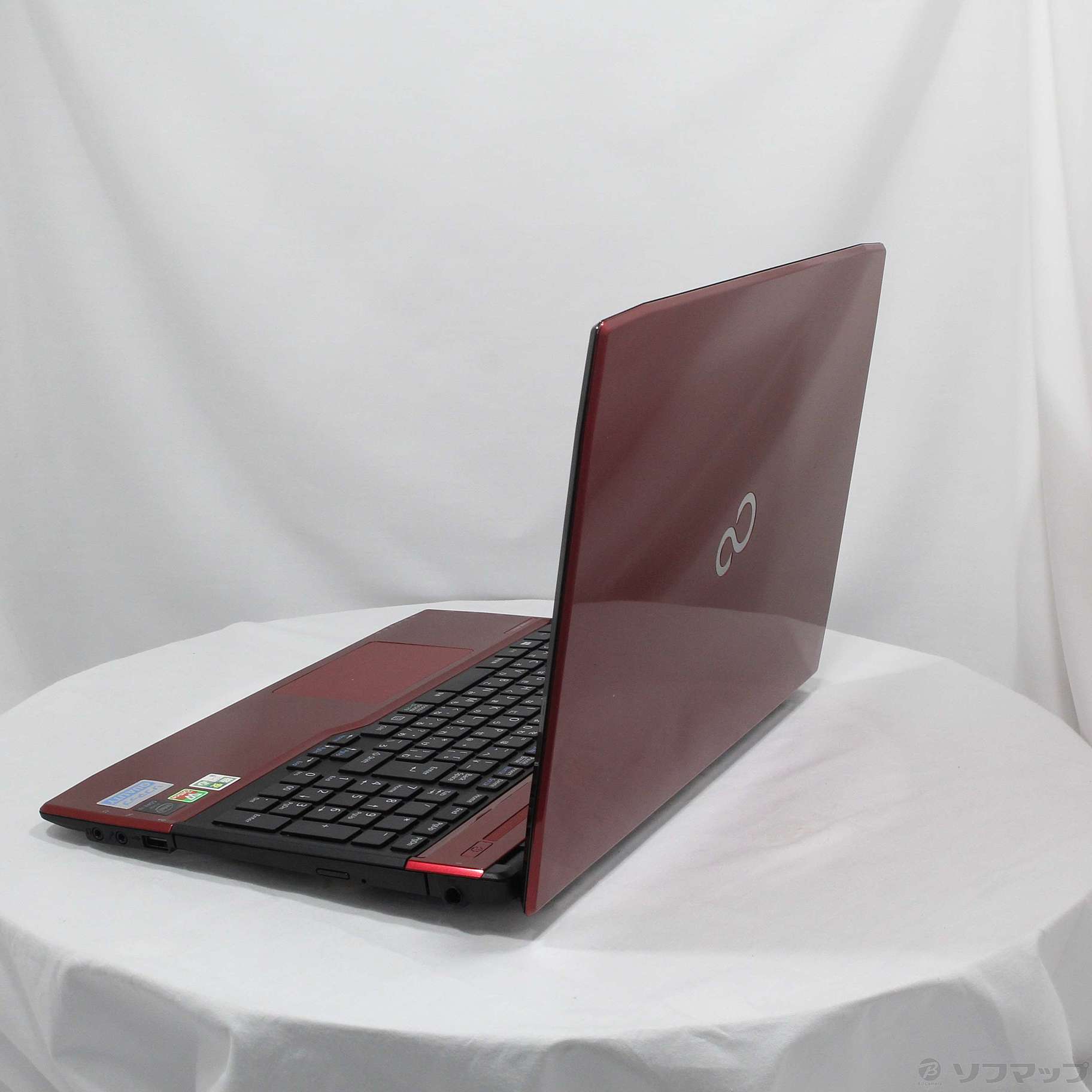 中古】格安安心パソコン LIFEBOOK AH45／S FMVA45SRP ルビーレッド 