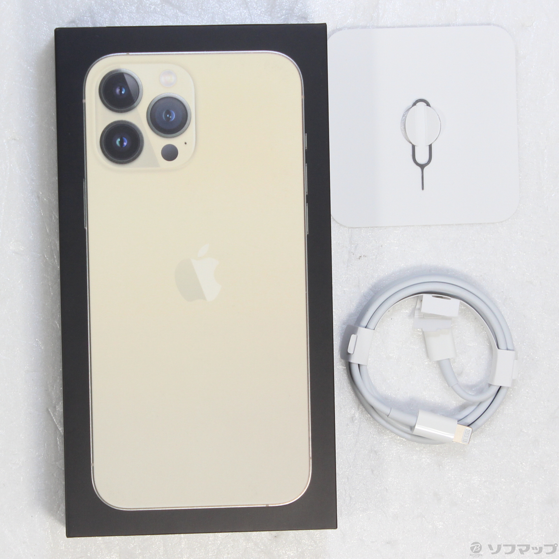 中古】iPhone13 Pro Max 128GB ゴールド MLJ63J／A SIMフリー