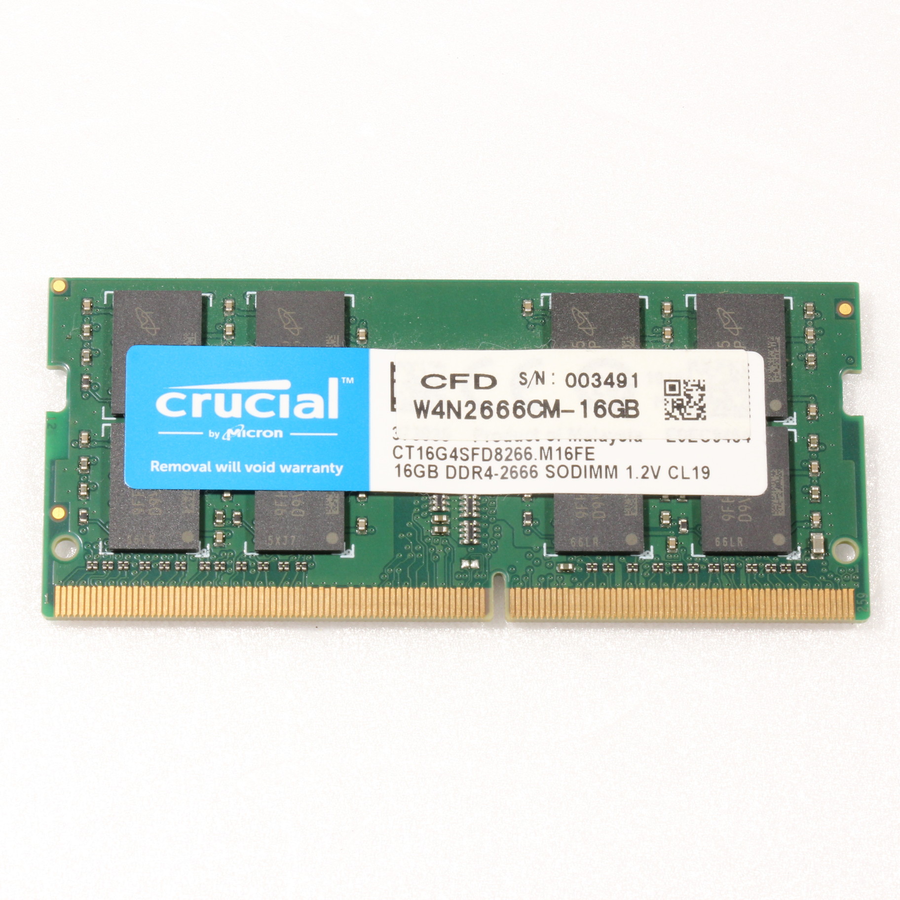 値下げ CFD Crucial DDR4-2666 16GB SODIMM