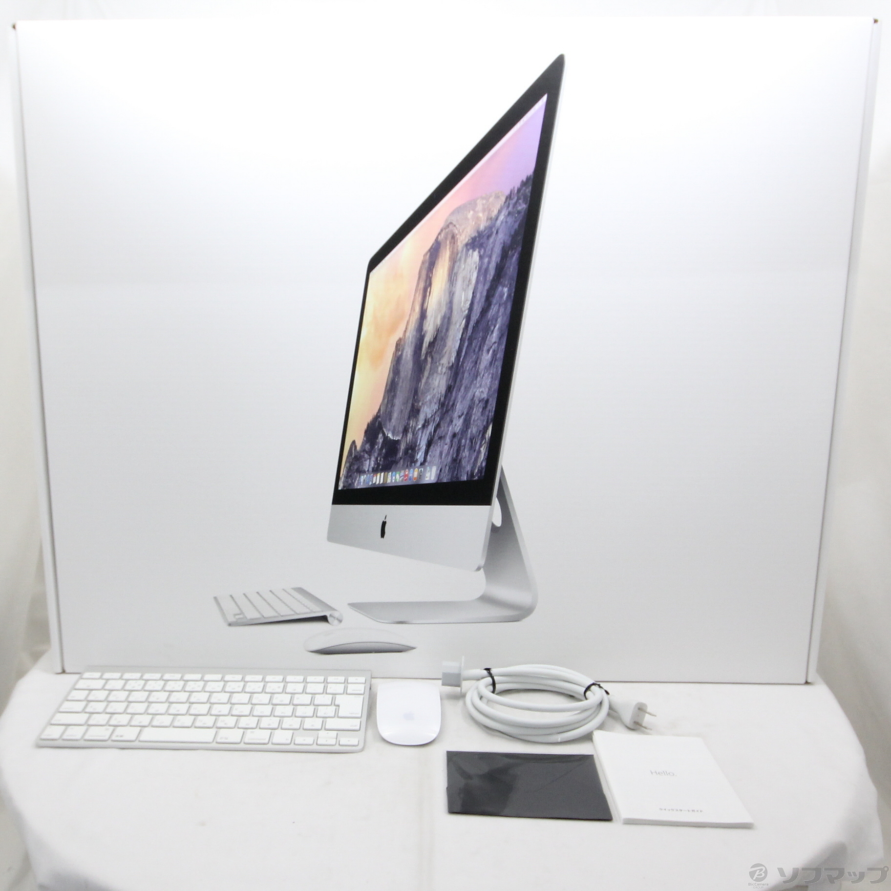 中古】iMac 27-inch Mid 2015 MF885J／A Core_i5 3.3GHz 24GB HDD1TB 