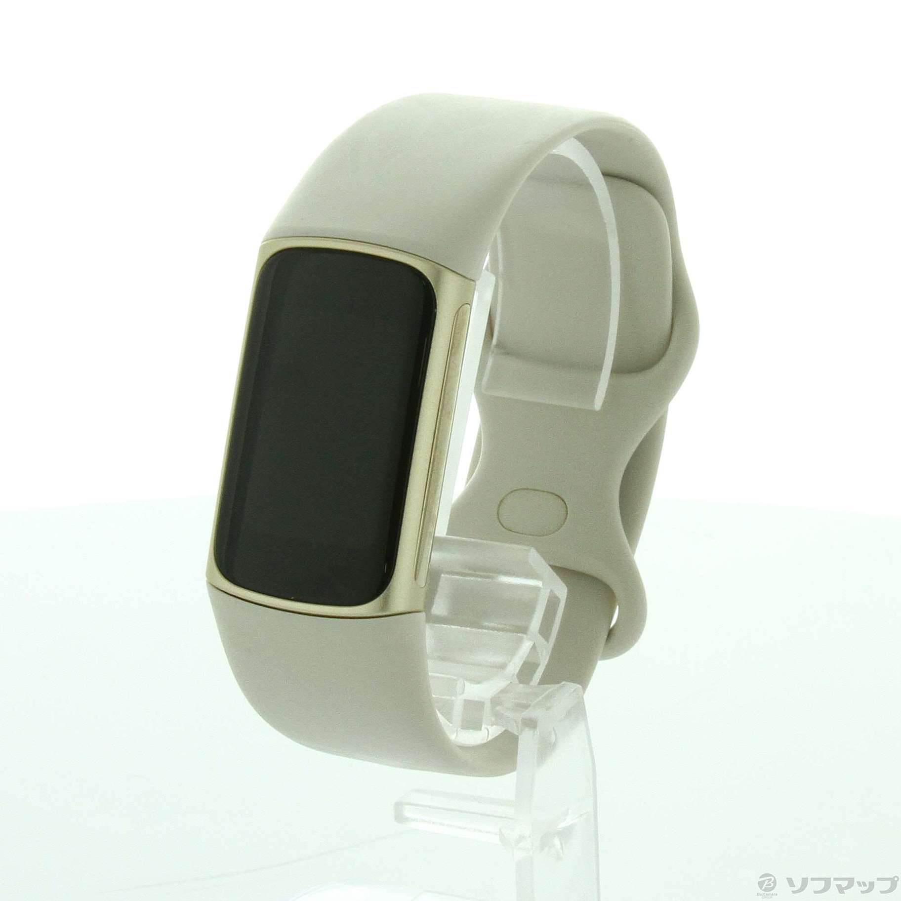 中古】Fitbit Charge5 FB421GLWT-FRCJK ルナホワイト／ソフトゴールド