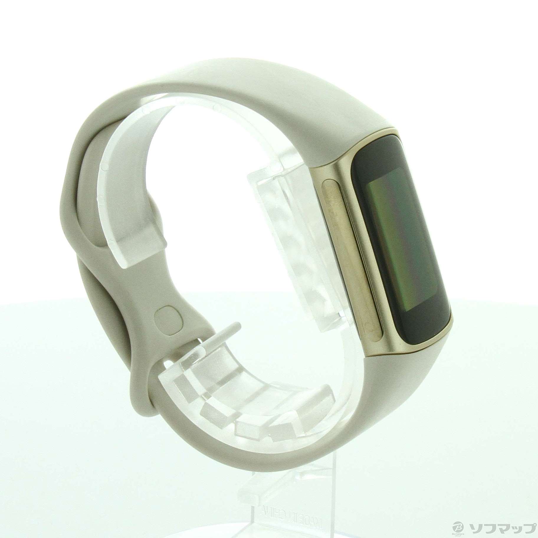 中古】Fitbit Charge5 FB421GLWT-FRCJK ルナホワイト／ソフトゴールド