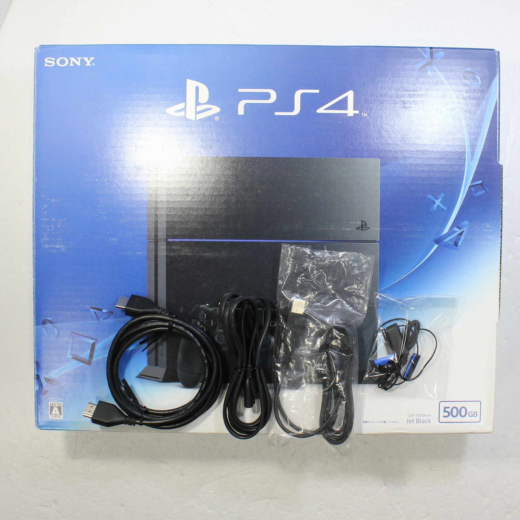 中古】PlayStation 4 ジェットブラック 500GB CUH-1200AB