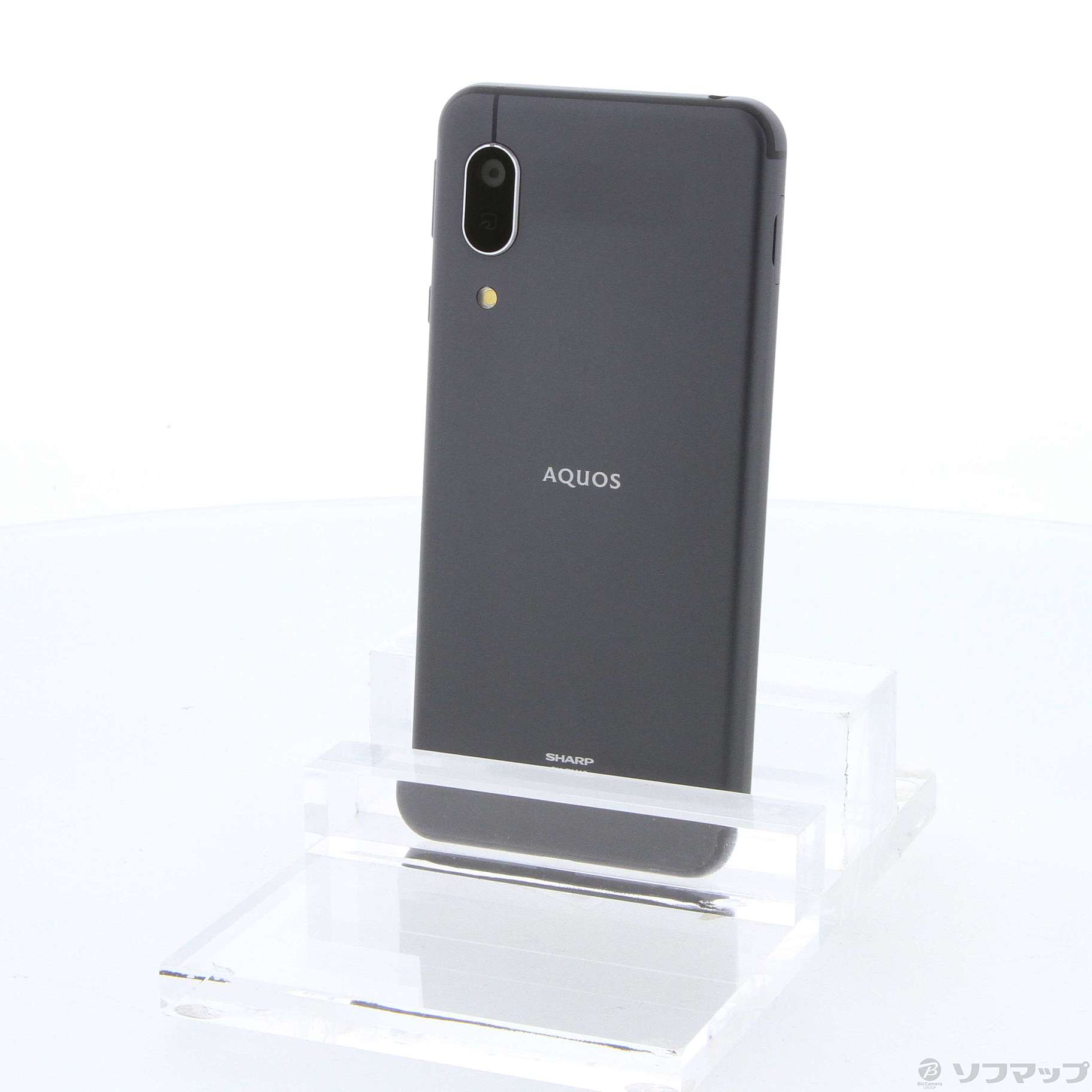 (中古)SHARP AQUOS sense3 lite 楽天版 64GB ブラック SH-RM12 SIMフリー(198-ud)