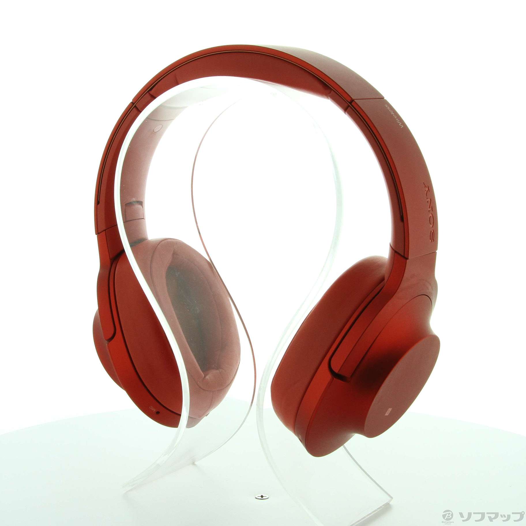 中古】h.ear on Wireless NC MDR-100ABN シナバーレッド