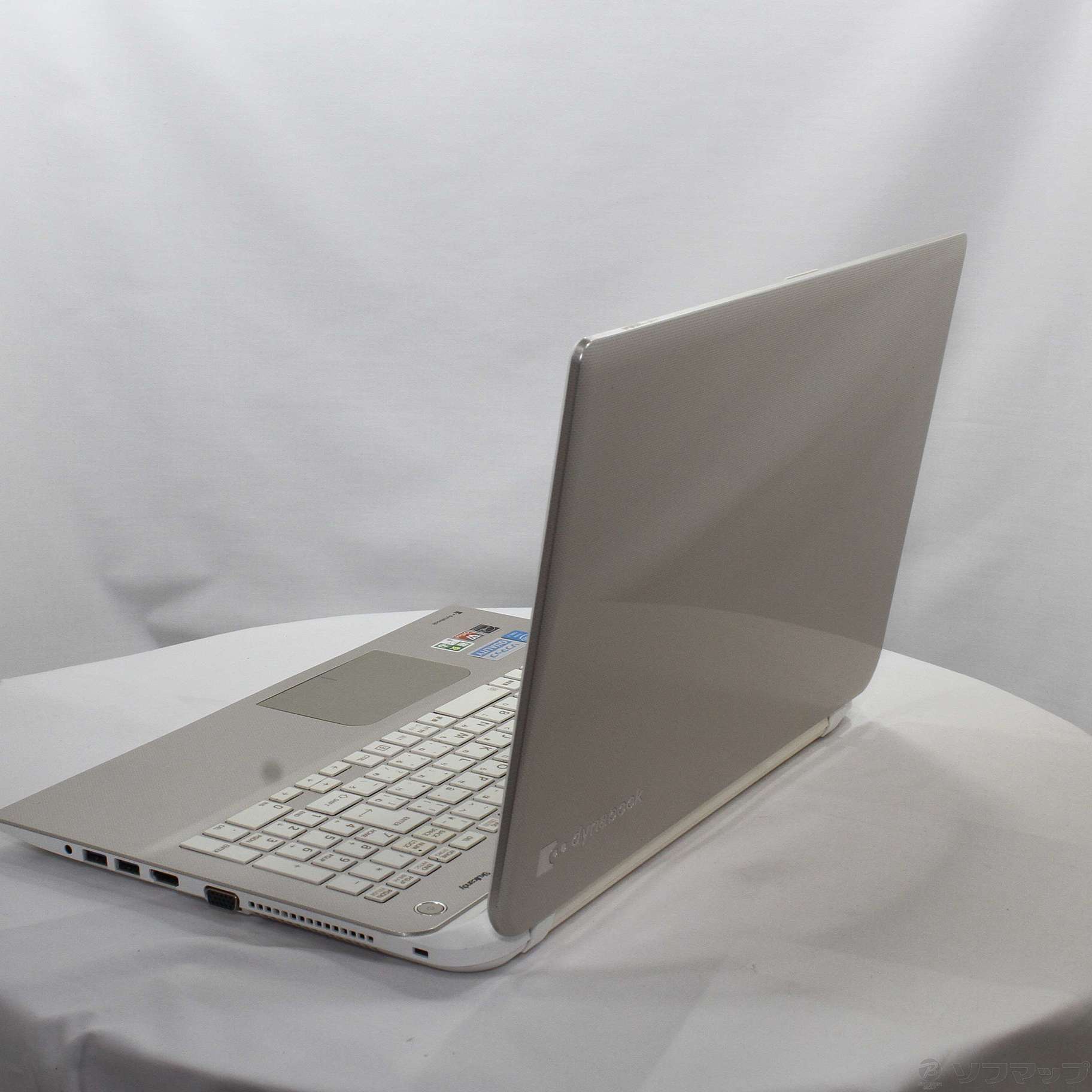 格安安心パソコン dynabook T55 PT55-76MHXGS3 ライトゴールド ［Core i7 4510U  (2GHz)／8GB／SSD240GB／15.6インチワイド］