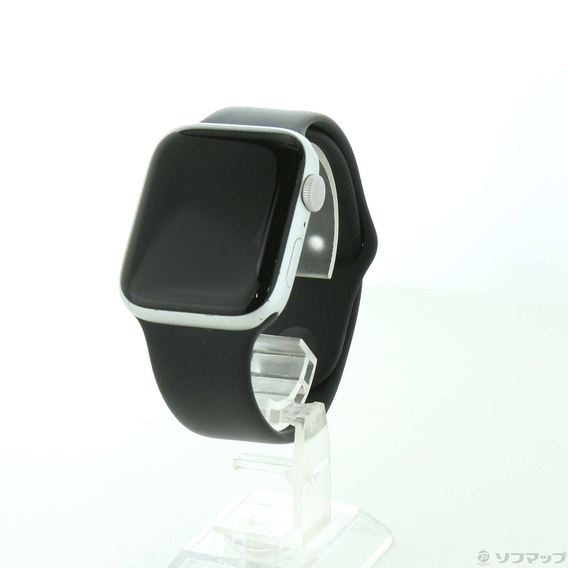 Apple Watch Series 5 GPS 44mm シルバーアルミニウムケース ブラックスポーツバンド