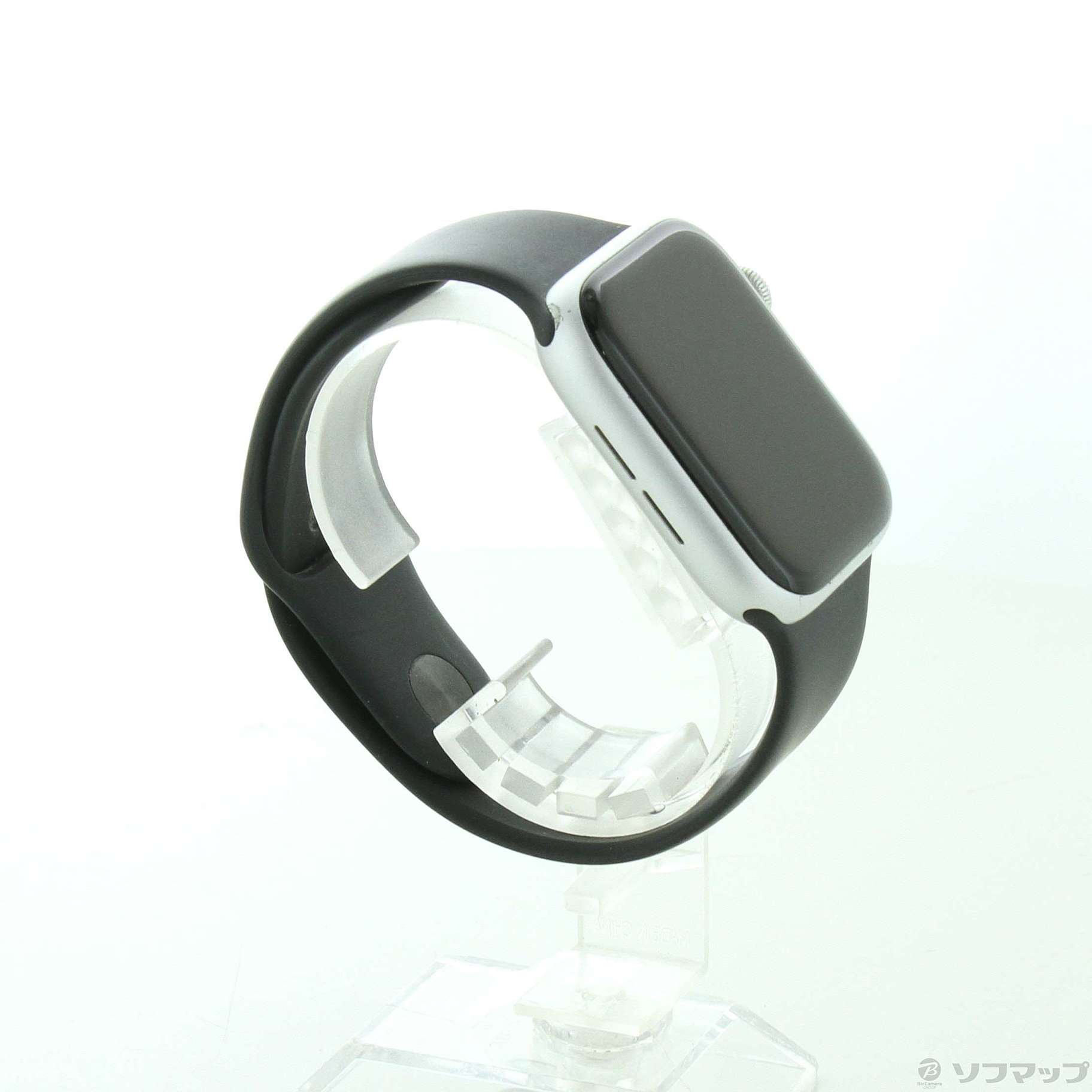 Apple Watch Series 5 GPS 44mm シルバーアルミニウムケース ブラックスポーツバンド