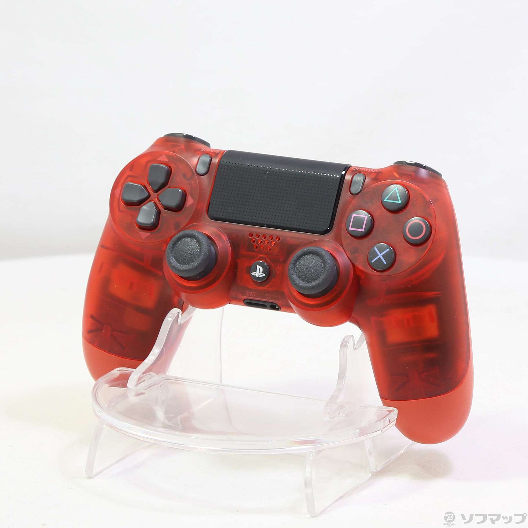 PS4 ワイヤレスコントローラー　レッド・クリスタル家庭用ゲーム機本体