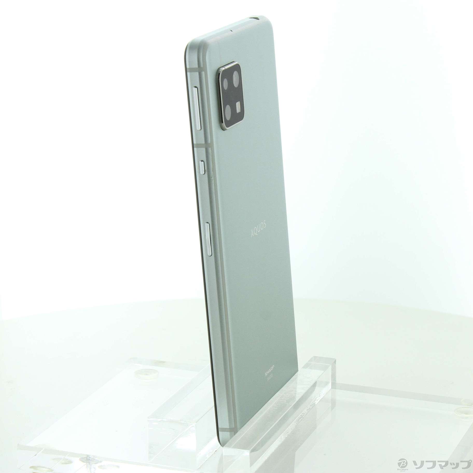 中古】AQUOS sense5G 64GB オリーブシルバー SHG03 auロック解除SIM