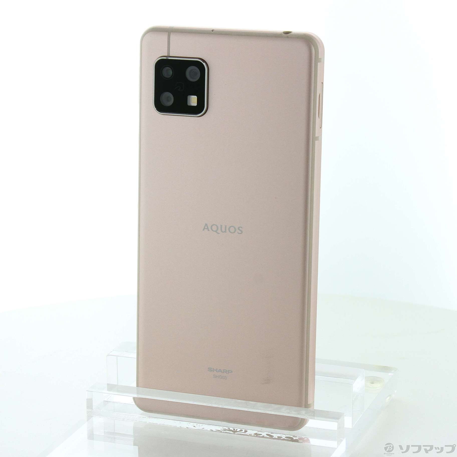 中古】AQUOS sense5G 64GB ライトカッパー SHG03 auロック解除SIM