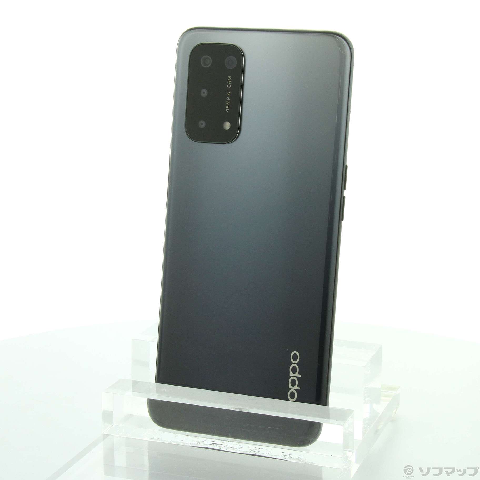 中古】OPPO A54 5G 64GB シルバーブラック OPG02 UQ mobile