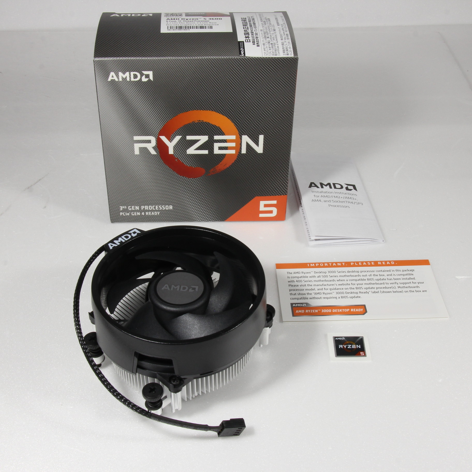 AMD Ryzen 5 3600 BOX 新品未開封
