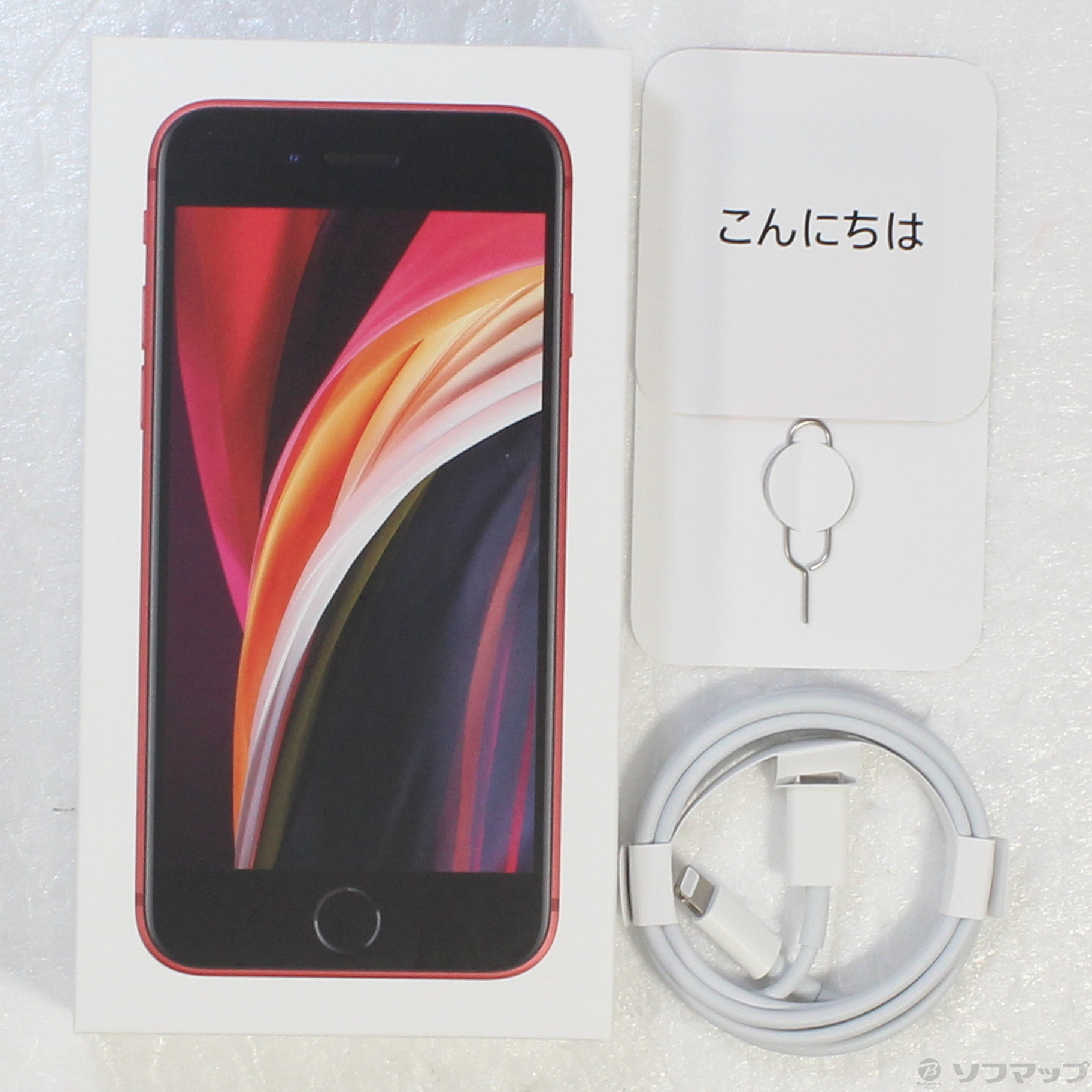 中古】iPhone SE 第2世代 64GB プロダクトレッド MHGR3J／A SIMフリー