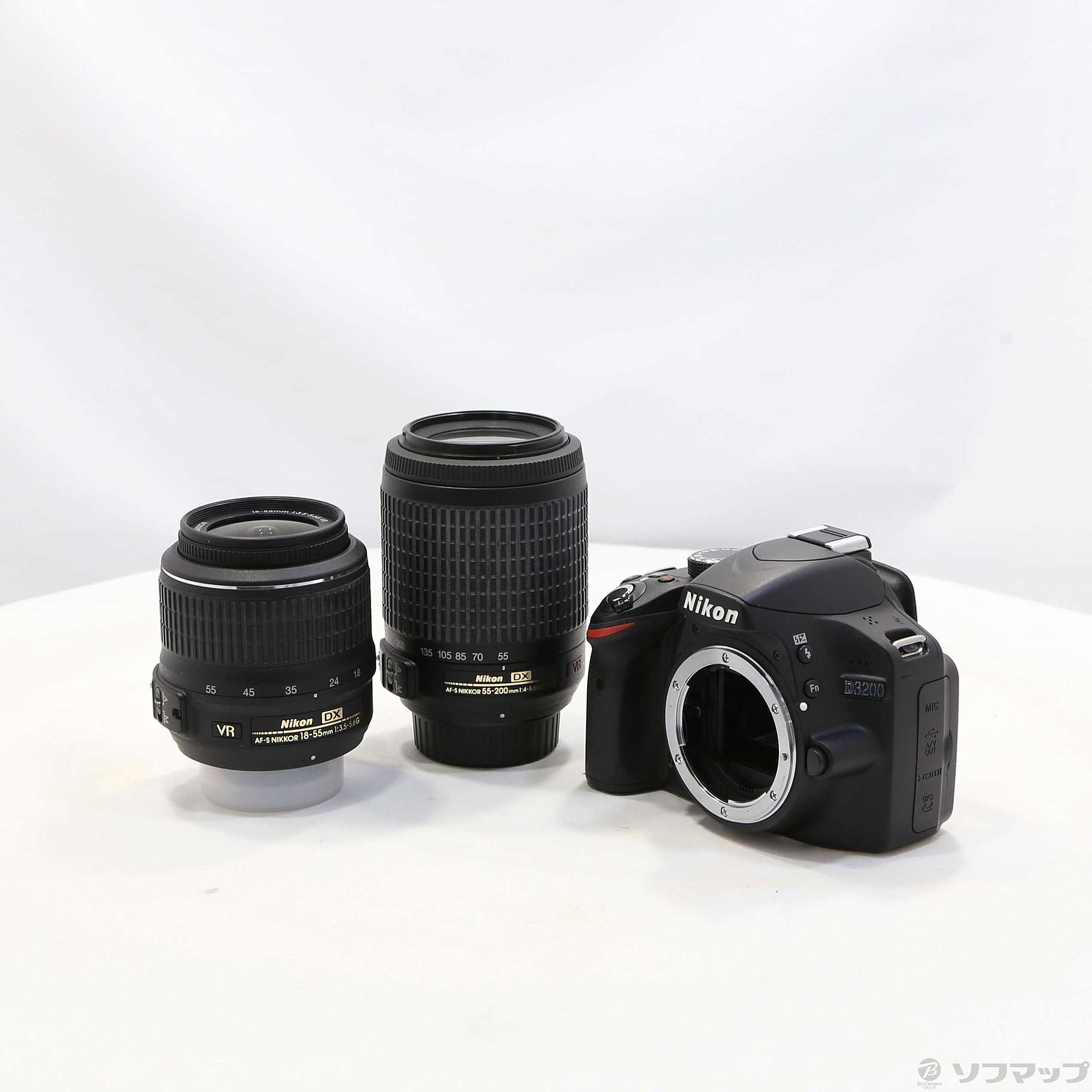 Nikon D3200 ダブルズームキット BLACK 直販お値下 家電・スマホ