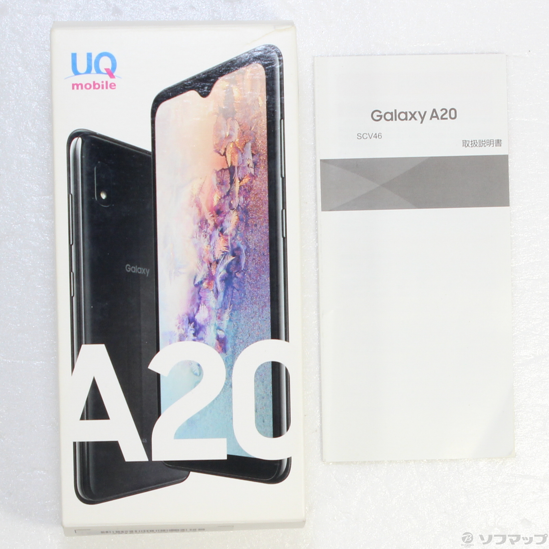 日本製得価UQ Galaxy A20 ブラック SIMフリー スマートフォン本体