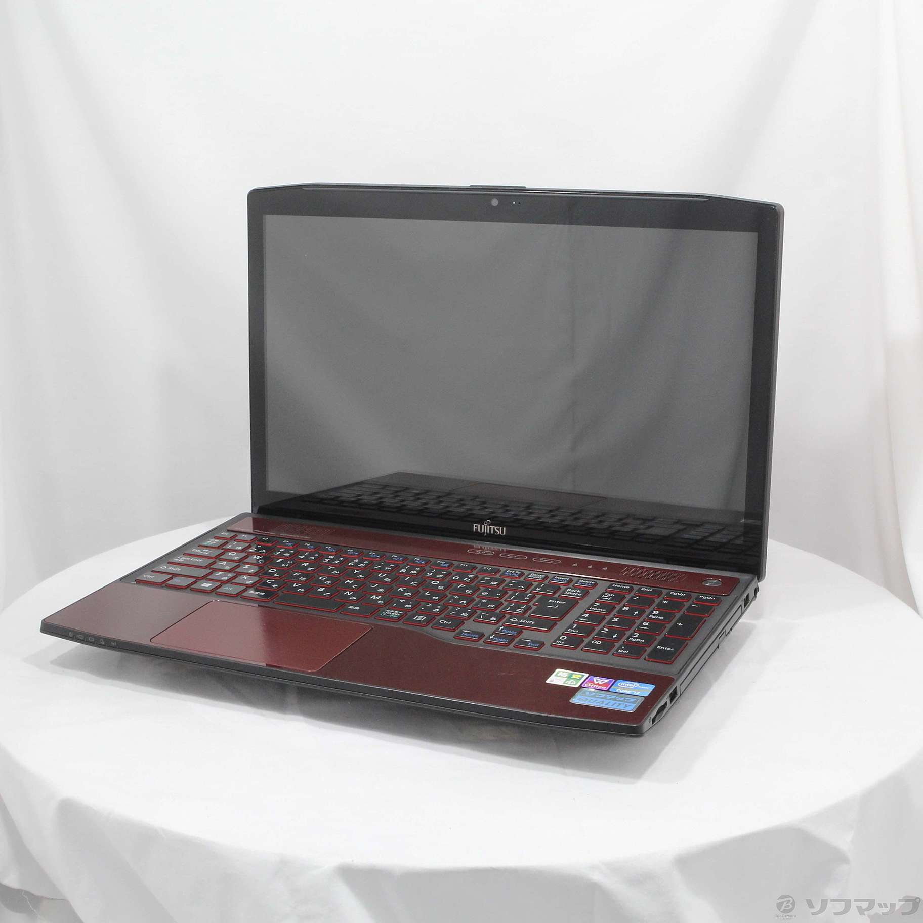 中古】格安安心パソコン LIFEBOOK AH77／J FMVA77JR ガーネットレッド