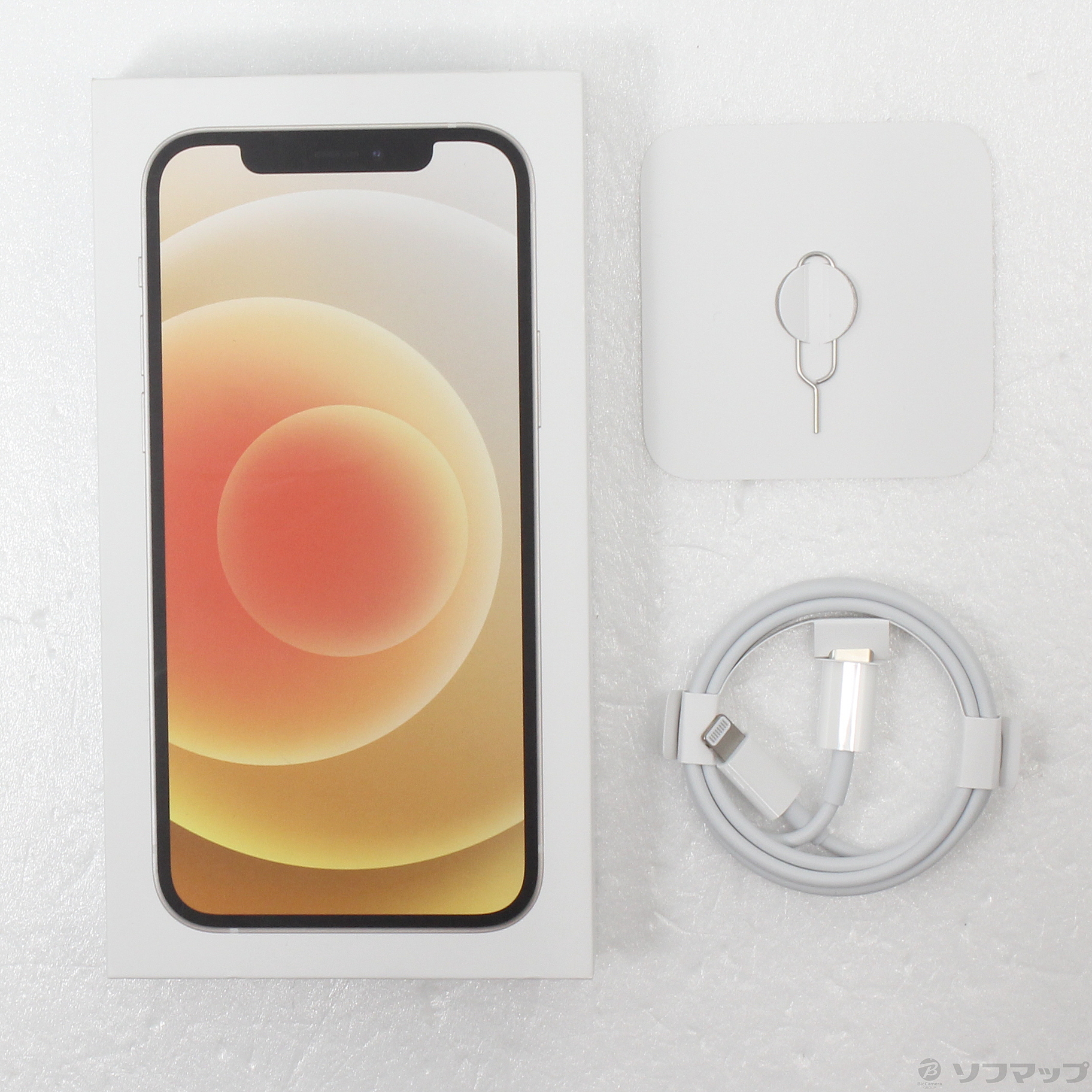 中古】iPhone12 64GB ホワイト MGHP3J／A SIMフリー [2133045977957