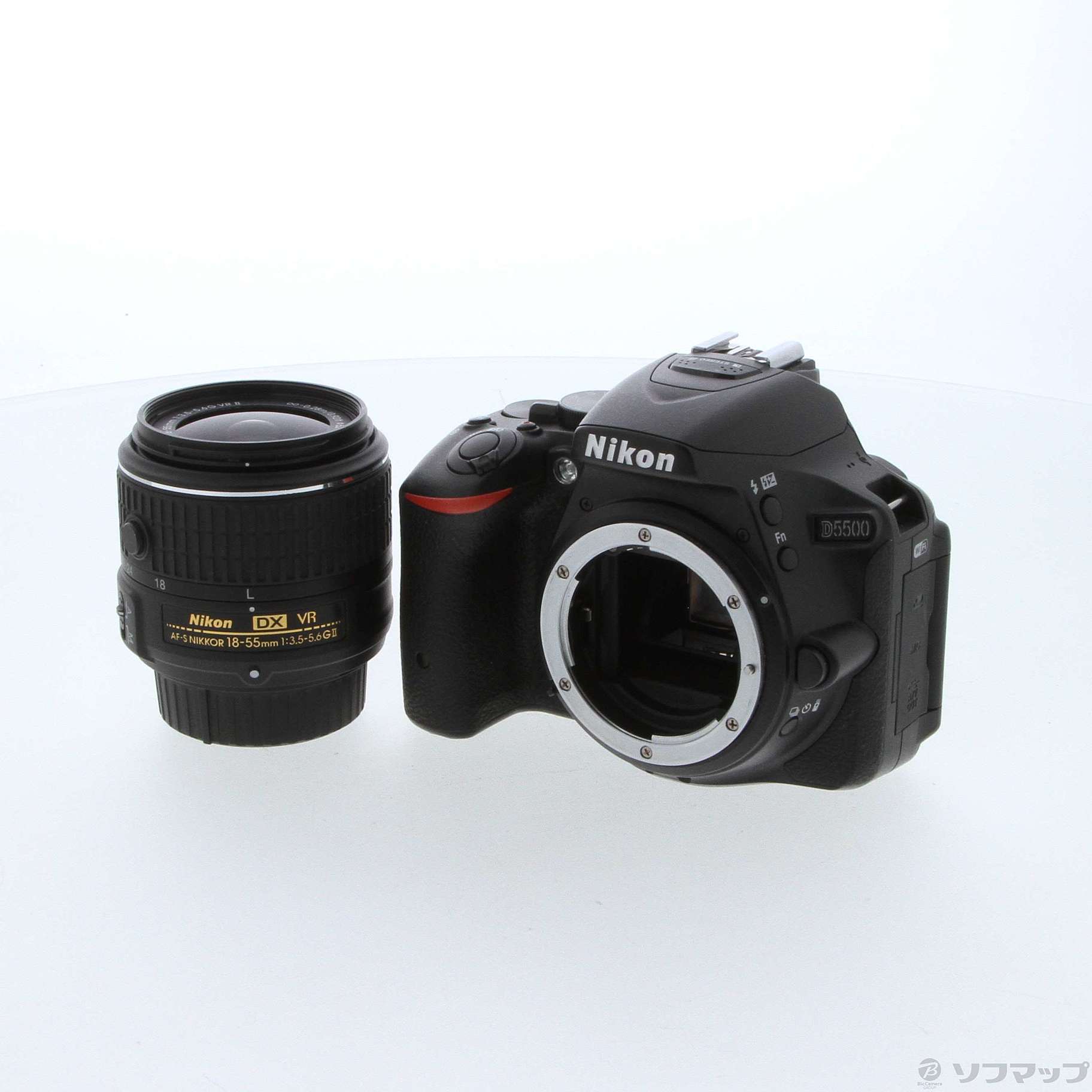 中古】NIKON D5500 18-55 VRII レンズキット ブラック [2133045986461