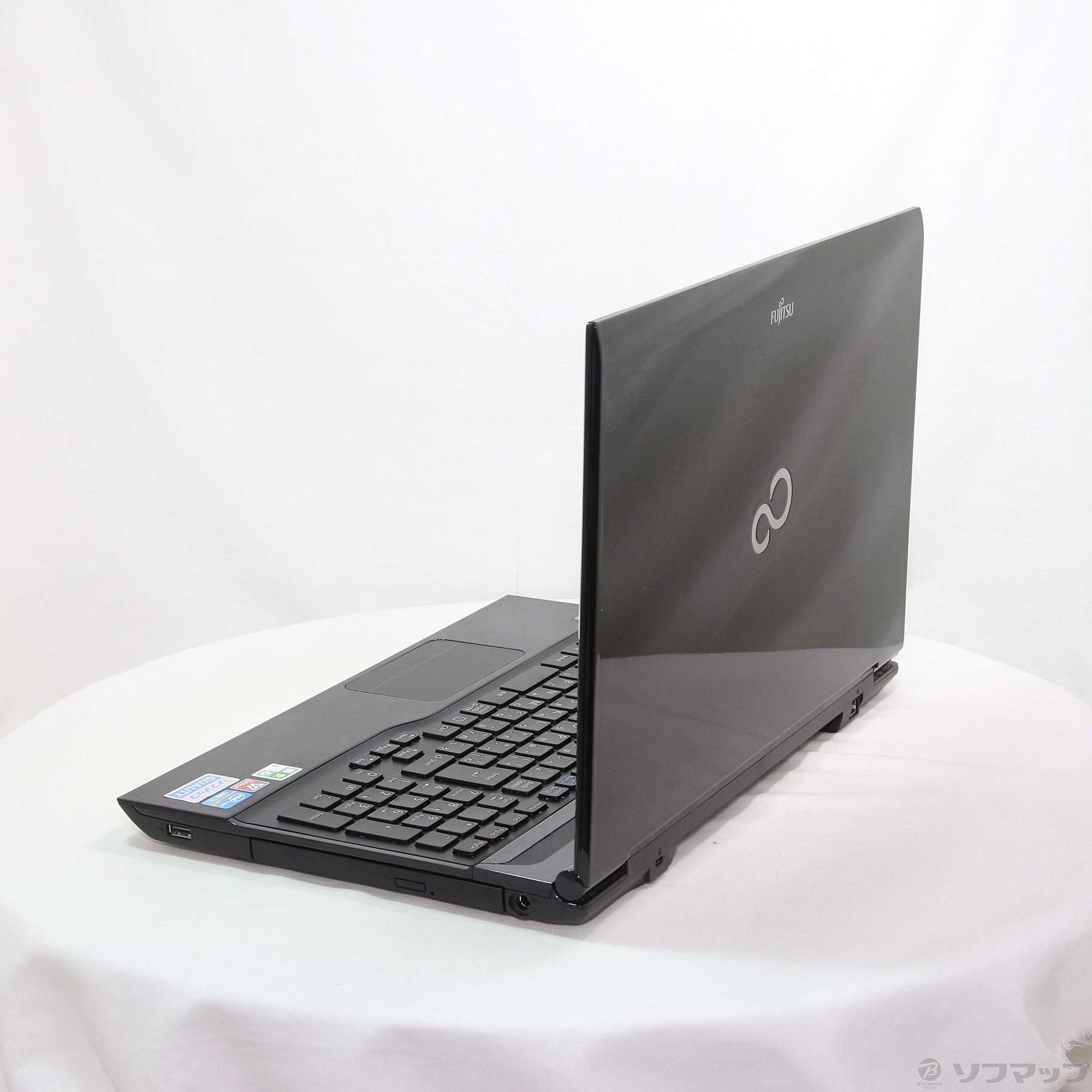 格安安心パソコン LIFEBOOK AH45／K FMVA45KB2 シャイニーブラック ［Core i3 3120M  (2.5GHz)／8GB／HDD750GB／15.6インチワイド］