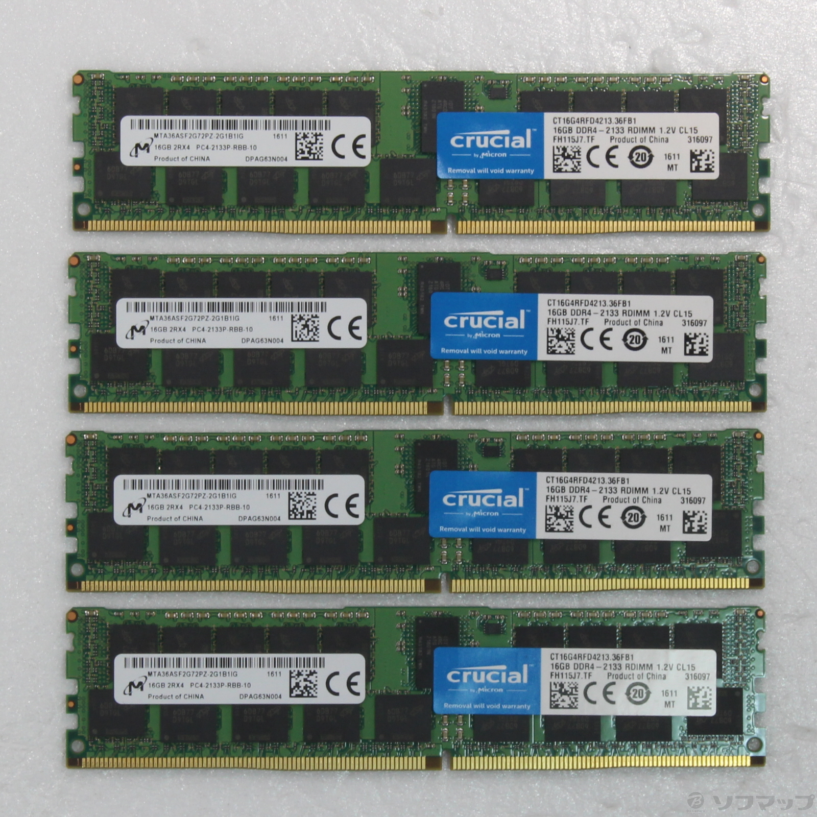 値下げ サーバー用メモリ PC4-2133P 64GB( 16GB ×4枚)