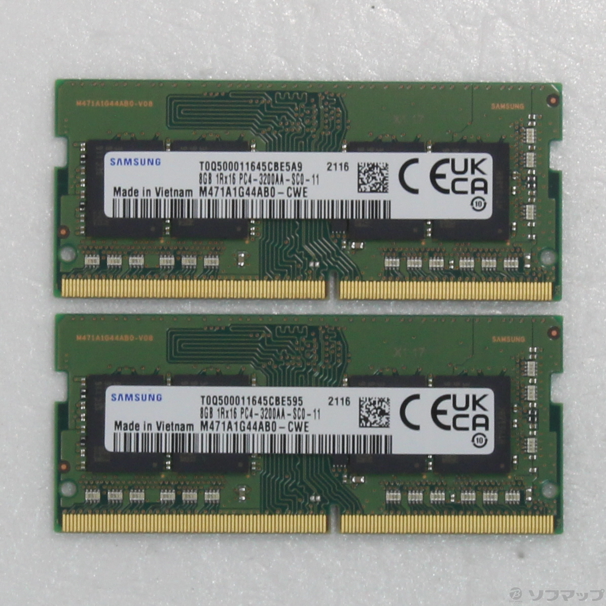 DDR4メモリ 16GB（8GB×2枚）PC4-3200AA - Windowsノート本体