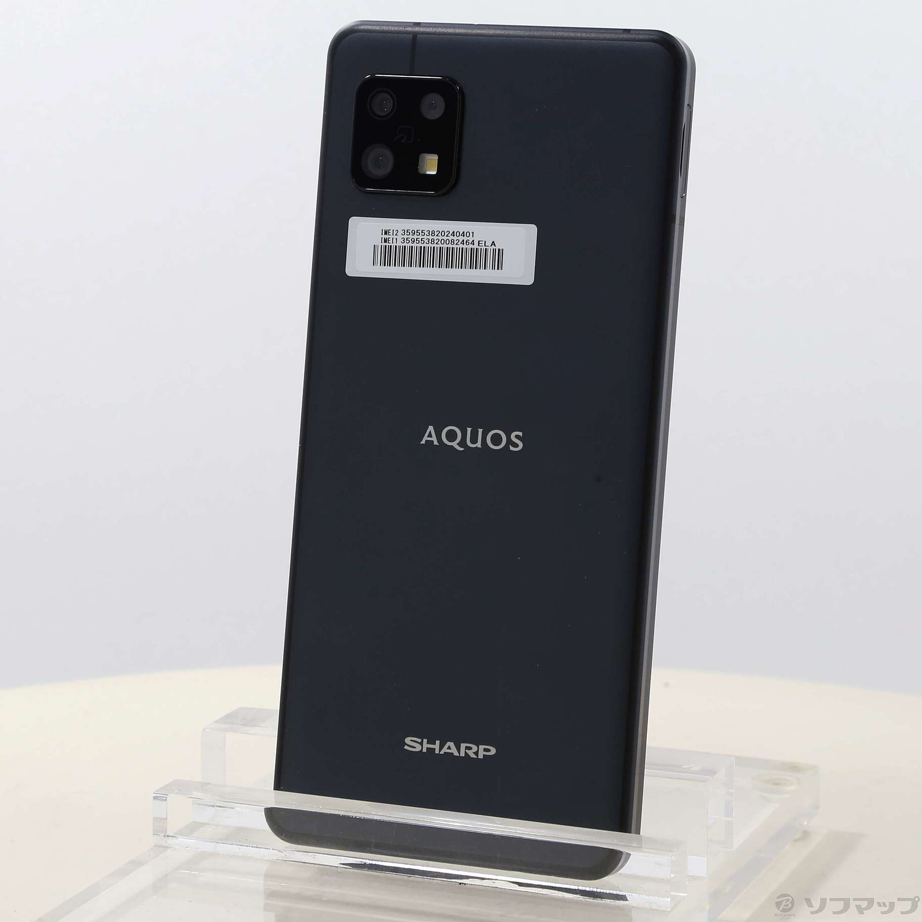 中古】AQUOS sense6 128GB ブラック SH-M19 SIMフリー [2133046022359