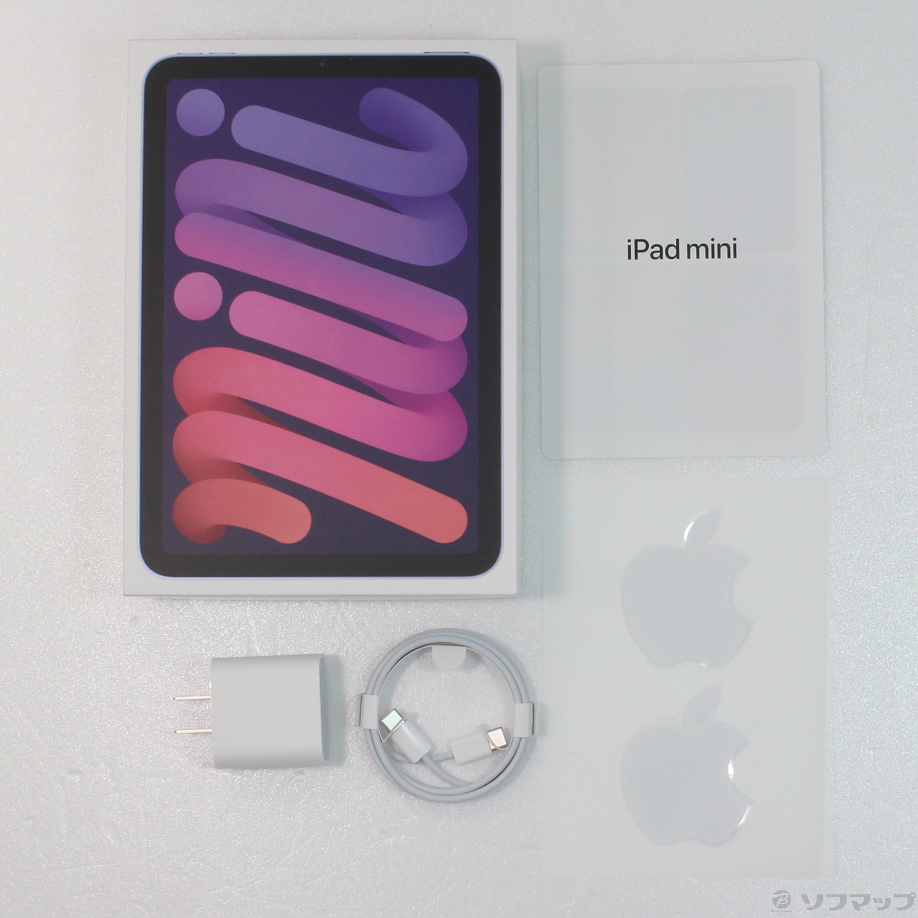 中古】iPad mini 第6世代 64GB パープル MK7R3J／A Wi-Fi 