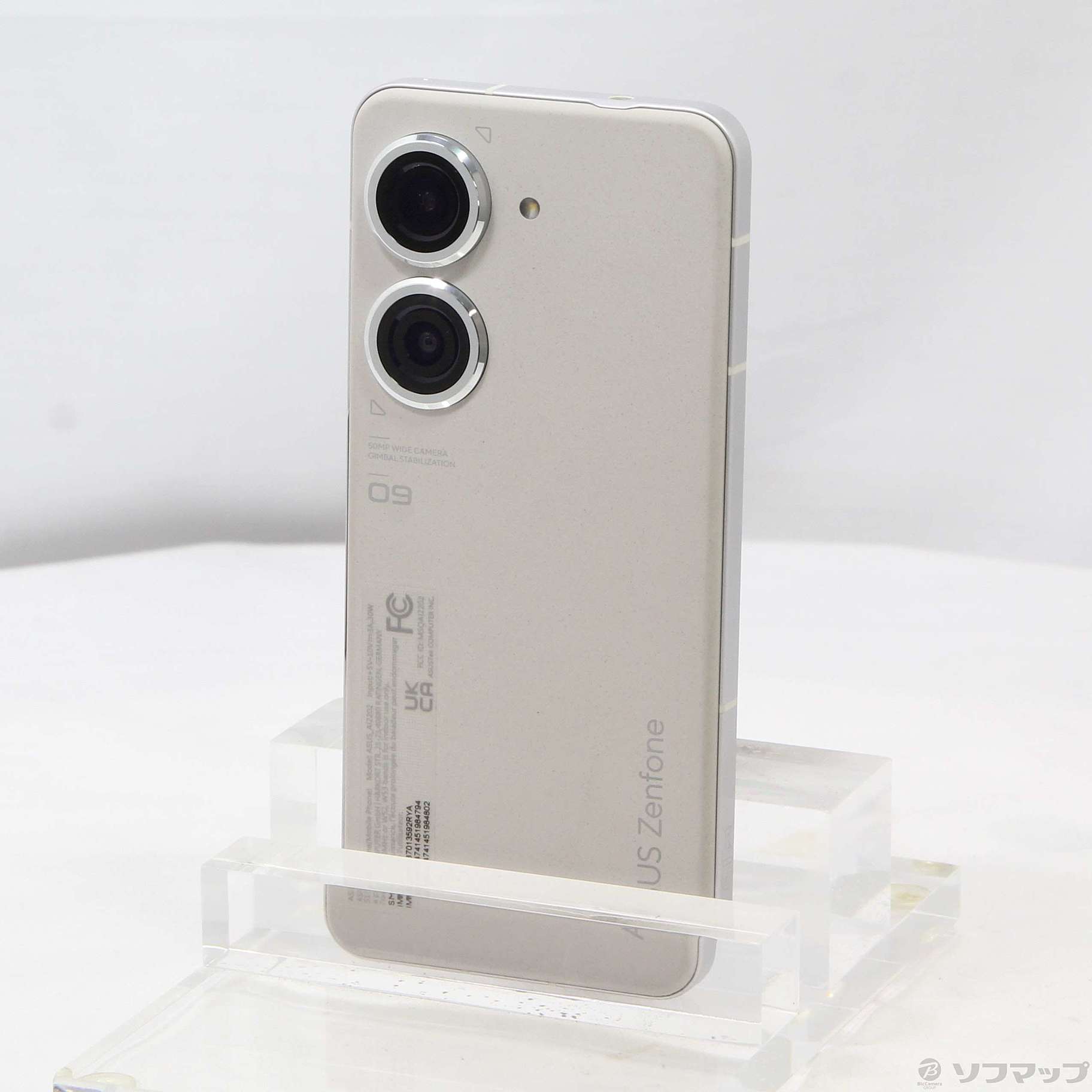 中古】ZenFone 9 256GB ムーンライトホワイト ZF9WH8S256 SIMフリー 