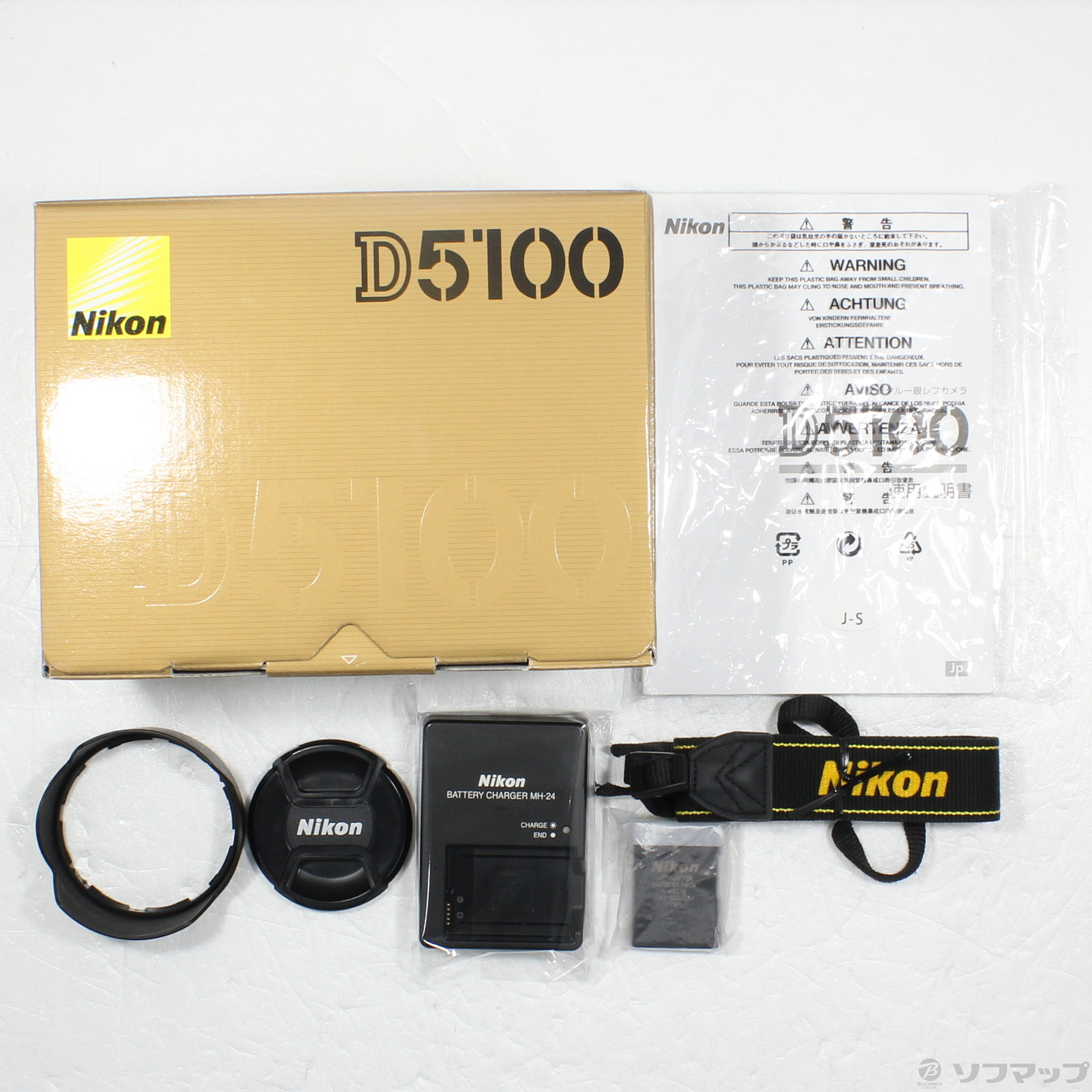 中古】Nikon D5100 18-105 VR レンズキット (1620万画素／SDXC) [2133046075843]  法人専用リコレ！|ソフマップの法人専用中古通販サイト