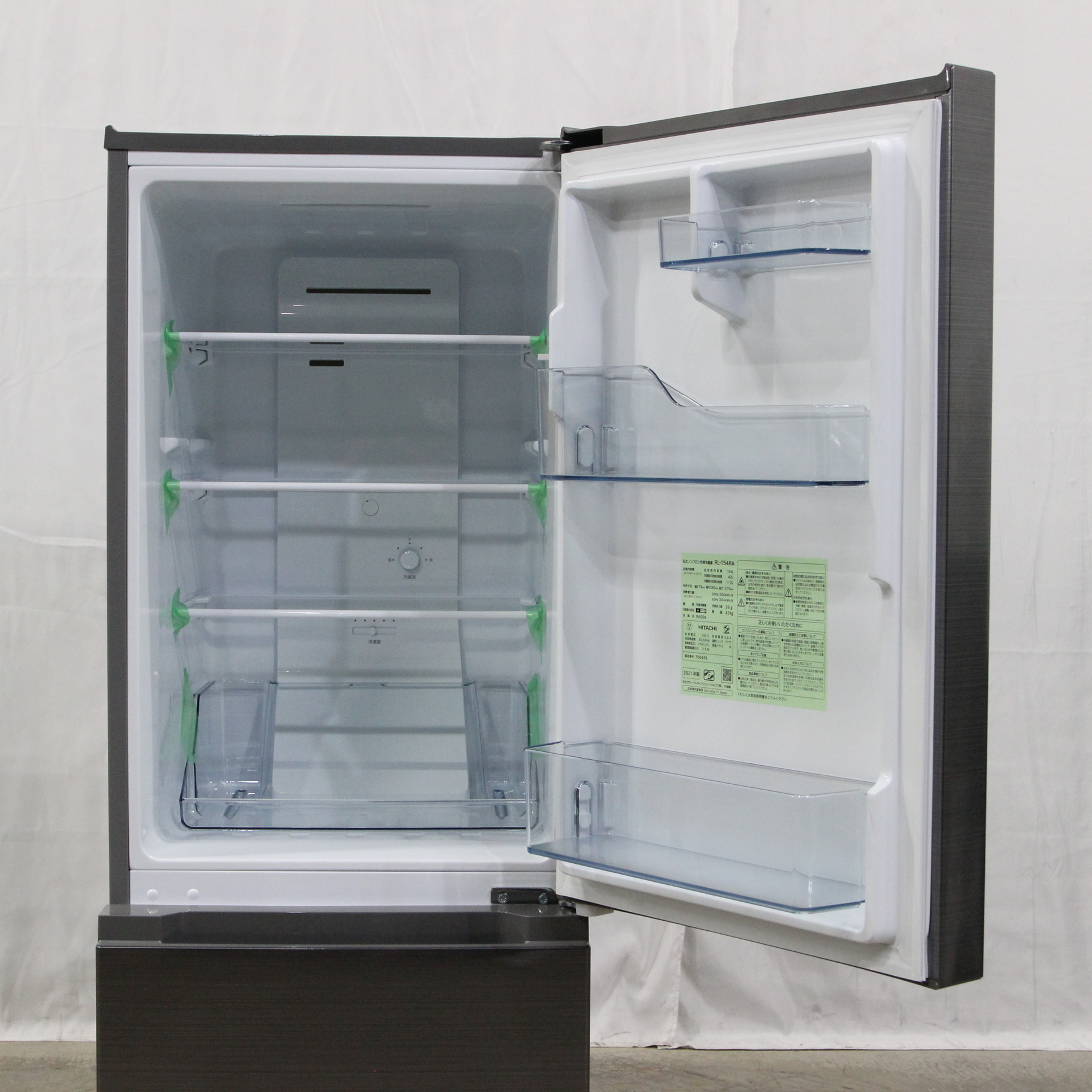 1270mm① 【美品】日立ノンフロン冷凍冷蔵庫 RL-154RA 2021年製 ...