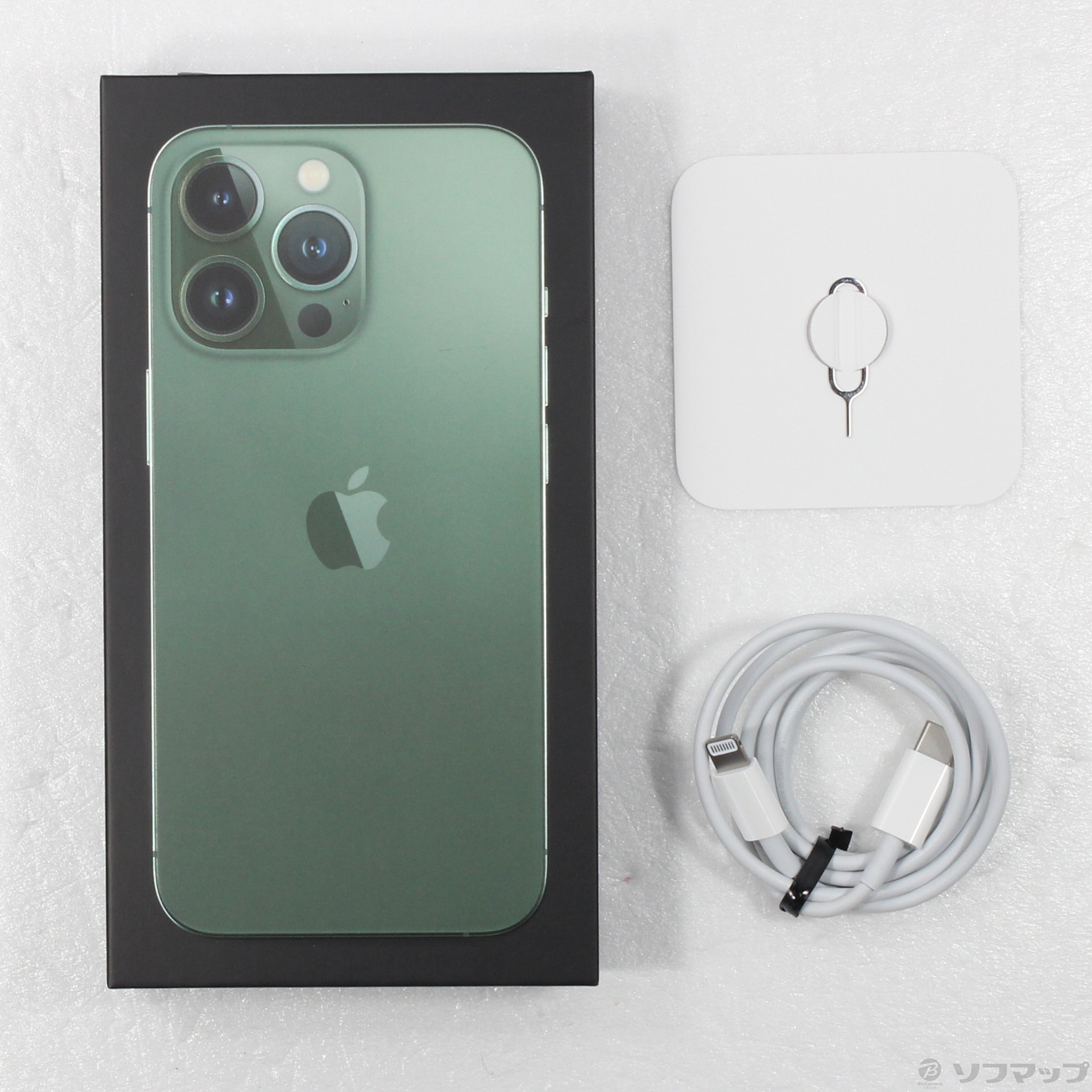 中古】iPhone13 Pro 128GB アルパイングリーン MNDX3J／A SIMフリー 