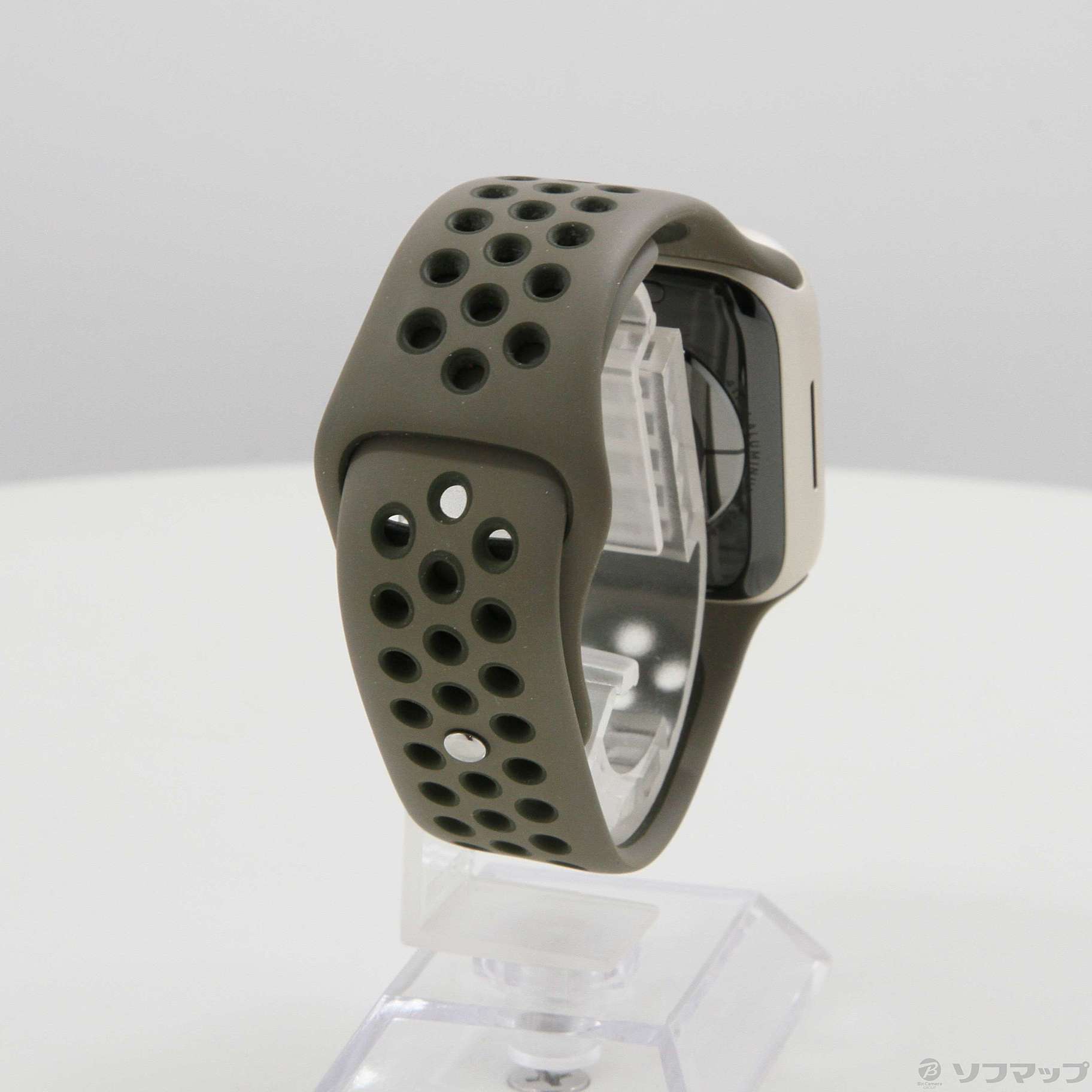 スマートフォン/携帯電話 その他 Apple Watch Series 7 Nike GPS 41mm スターライトアルミニウムケース オリーブグレー／カーゴカーキNikeスポーツバンド