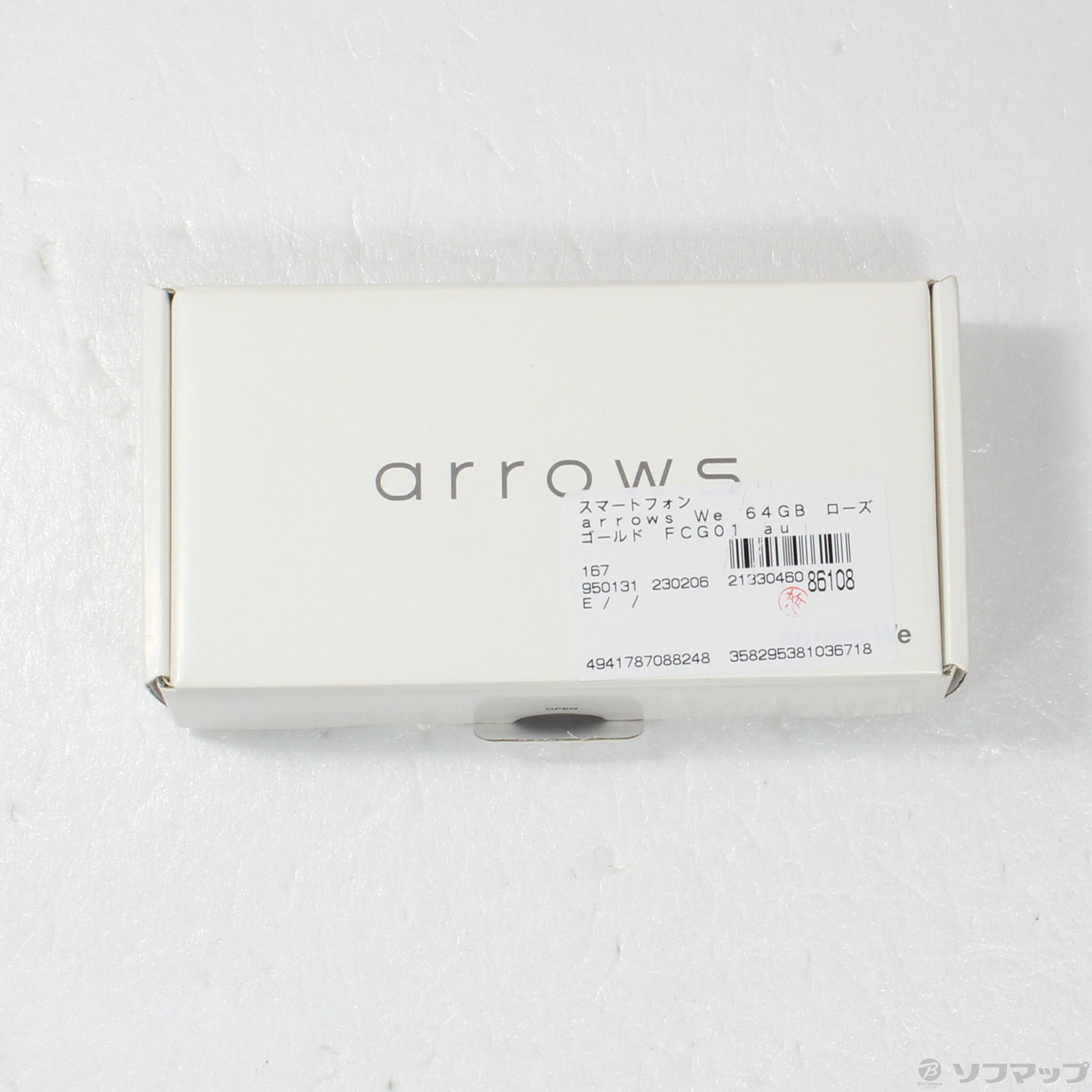 中古】arrows We 64GB ローズゴールド FCG01 auロック解除SIMフリー