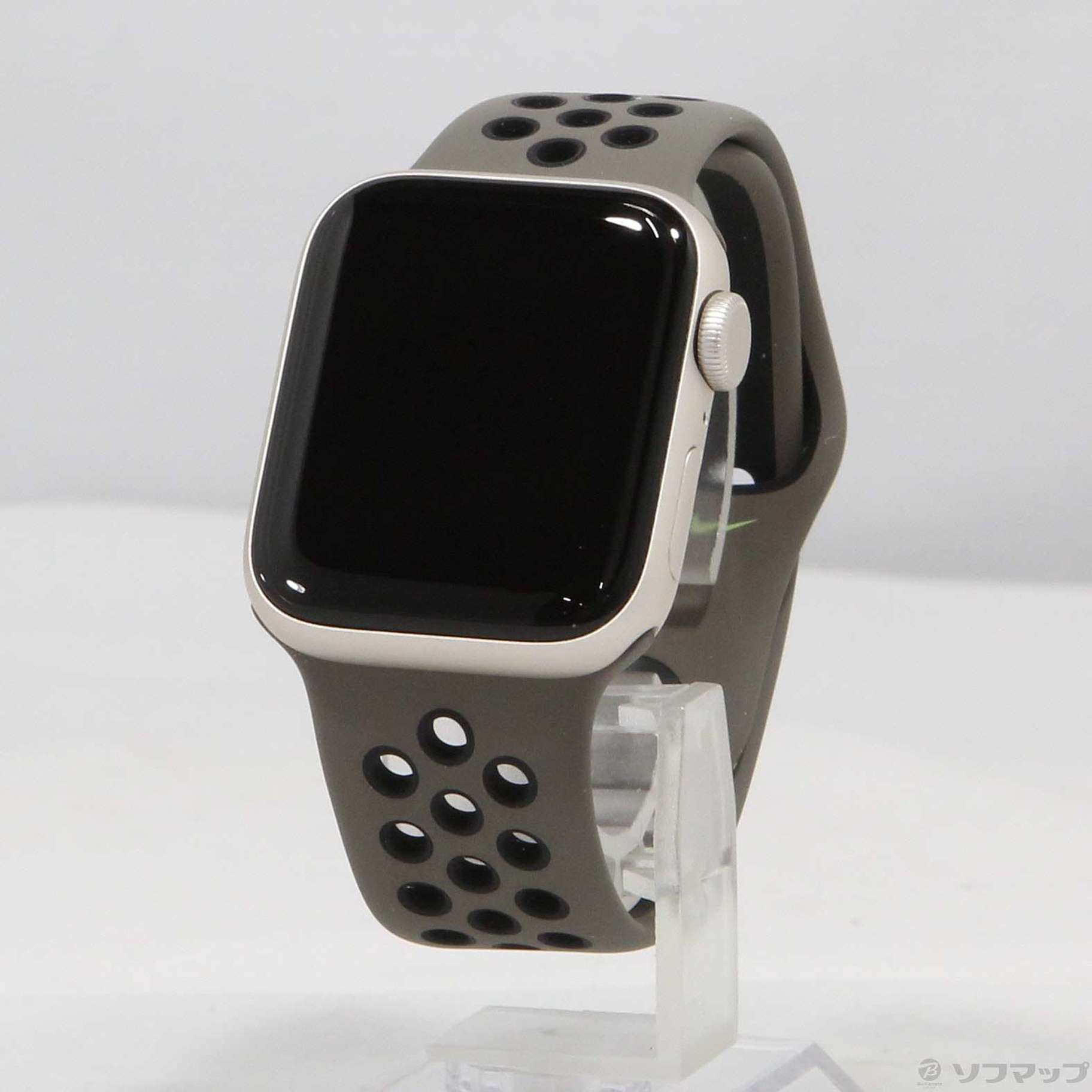 Apple Watch SE 第2世代 GPS 40mm スターライトアルミニウムケース オリーブグレー／ブラックNikeスポーツバンド