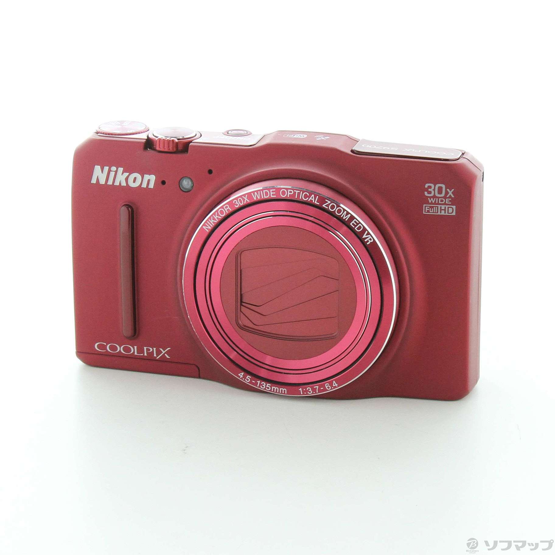 8,722円【ケース付き美品】 Nikon COOLPIX S9700 赤