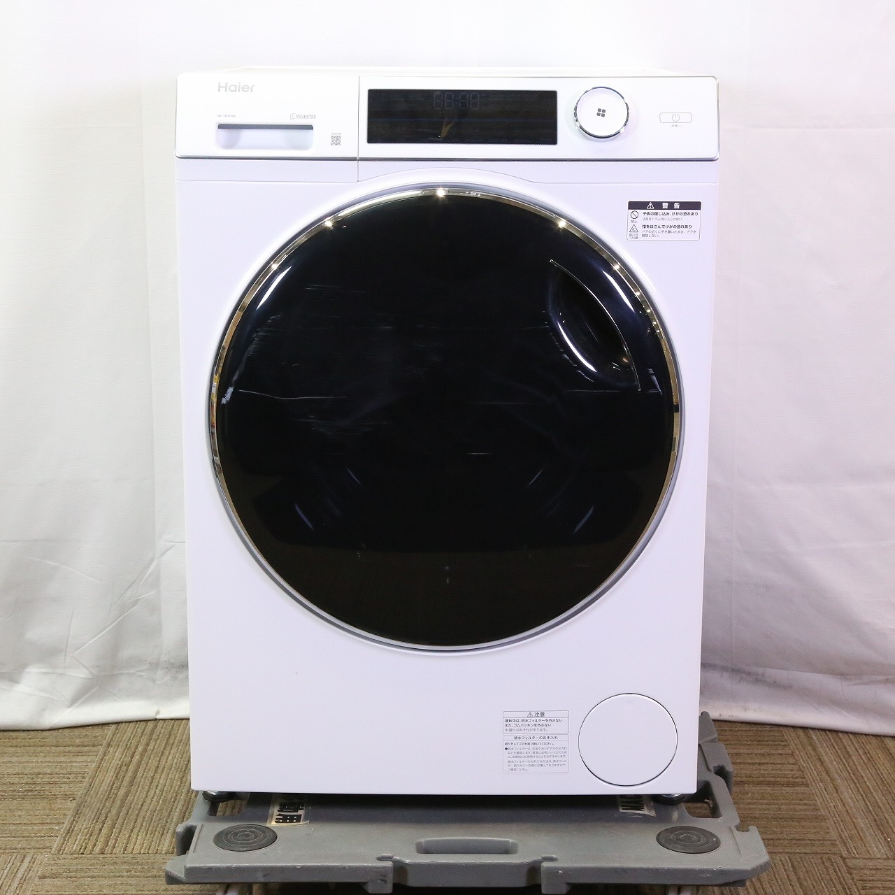 〔中古品〕 ドラム式洗濯機 ホワイト JW-TD90SA ［洗濯9.0kg ／乾燥機能無 ／左開き］