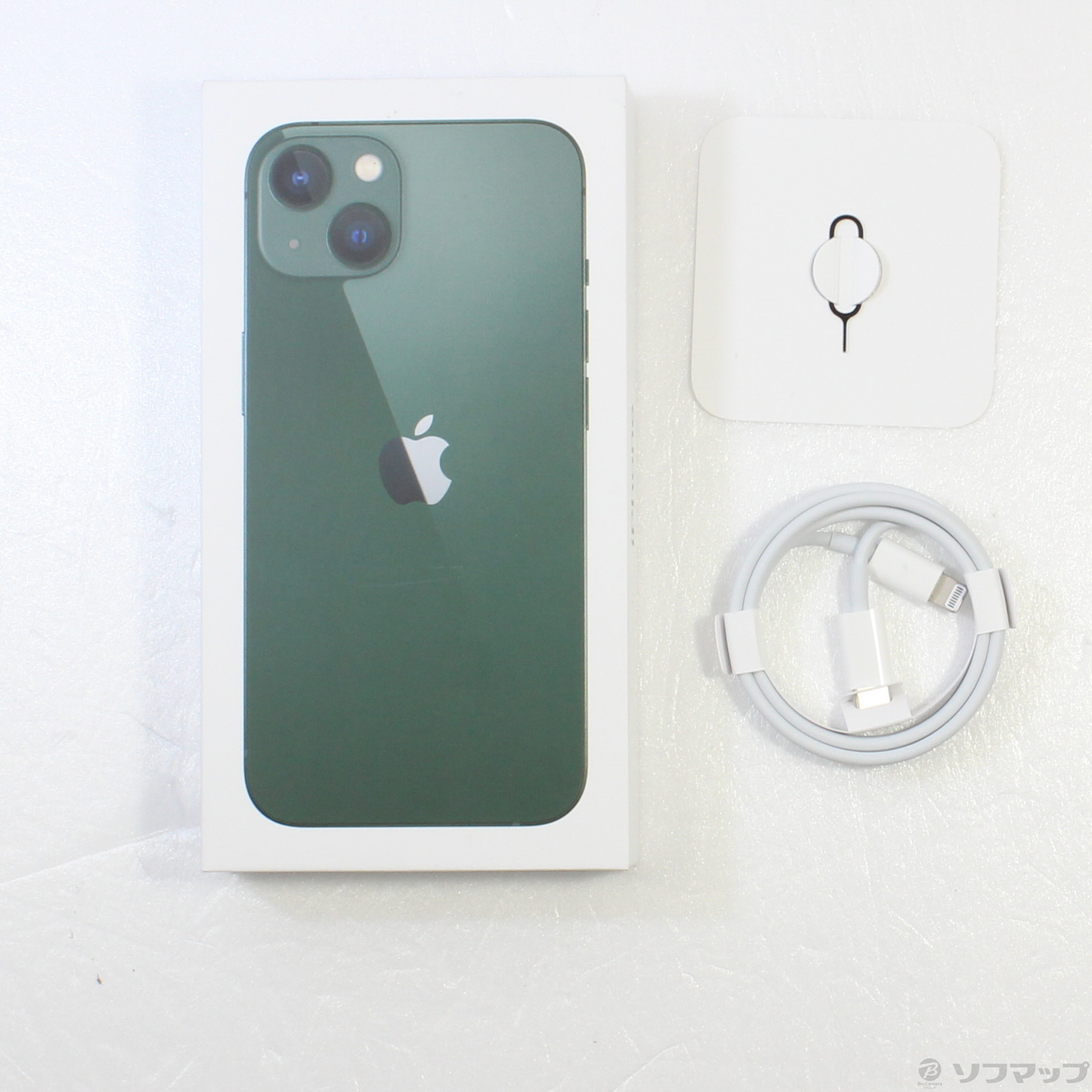 中古】iPhone13 128GB グリーン MNGG3J／A SIMフリー [2133046131822