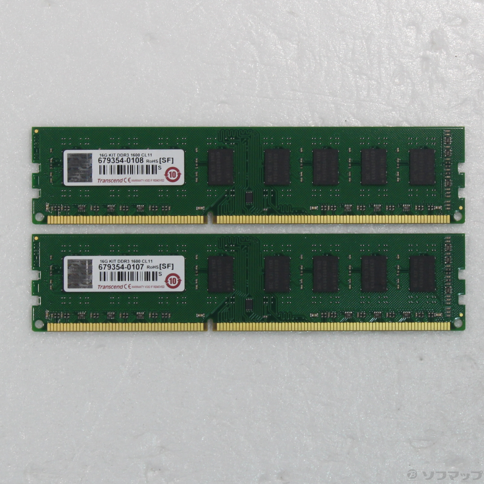 メモリ DDR3 1600 8GB × 2枚 （合計16GB）