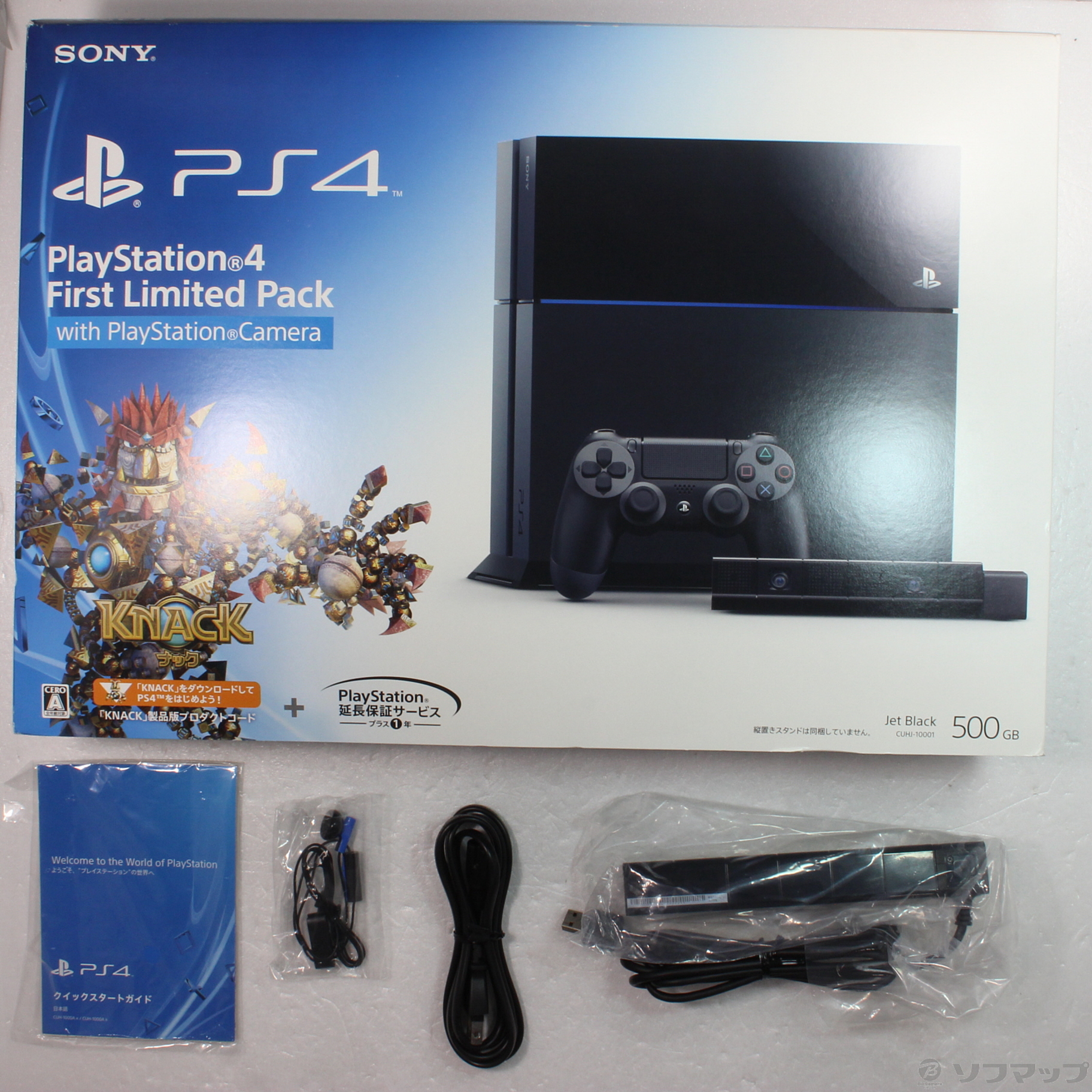 Playstation 4 First Limited Pack with Playstation Camera (プレイステーション4専用ソフト KNACK ダウンロード用 プロダクトコード 同梱)