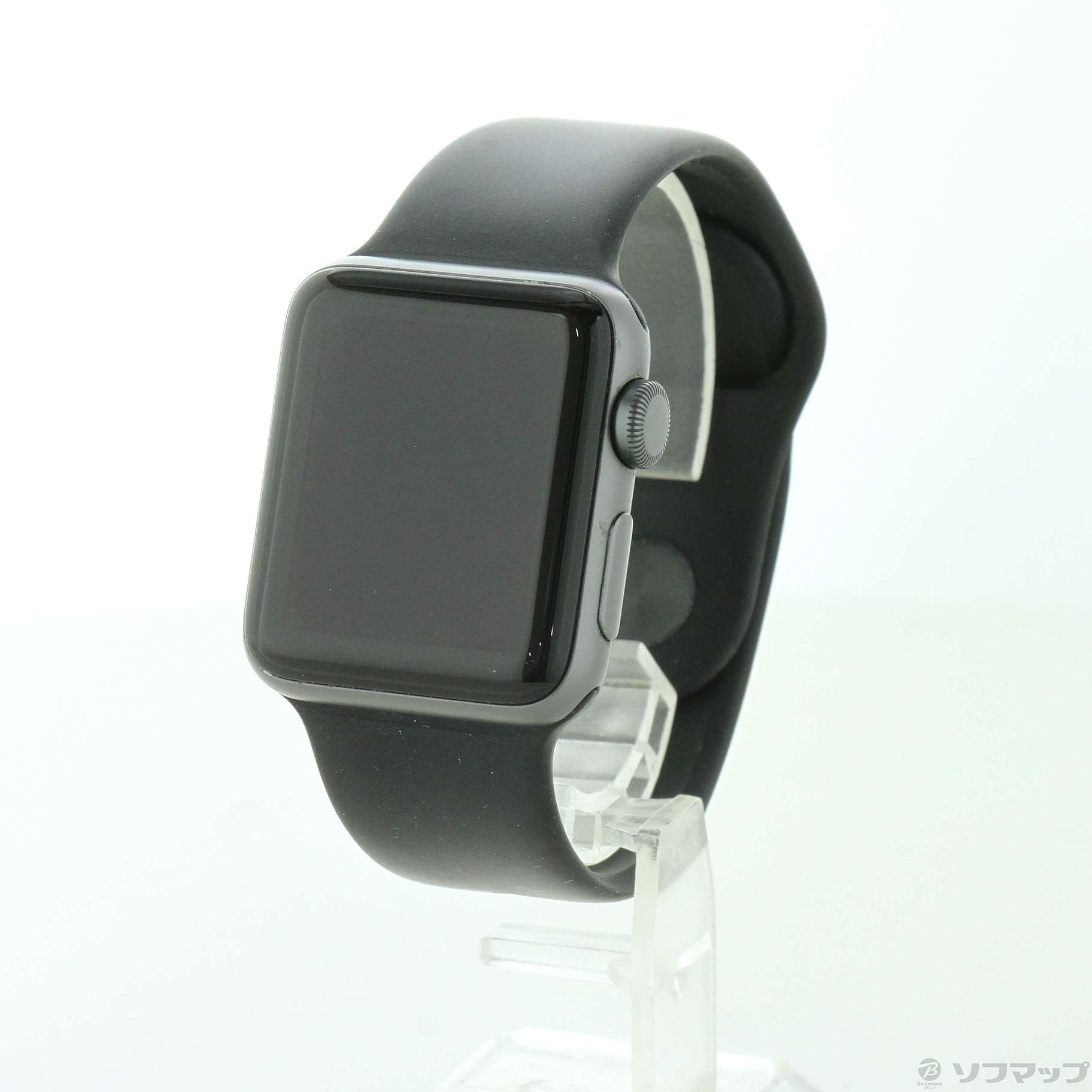 Apple Watch スペースグレイアルミニウムケースとブラックスポーツ