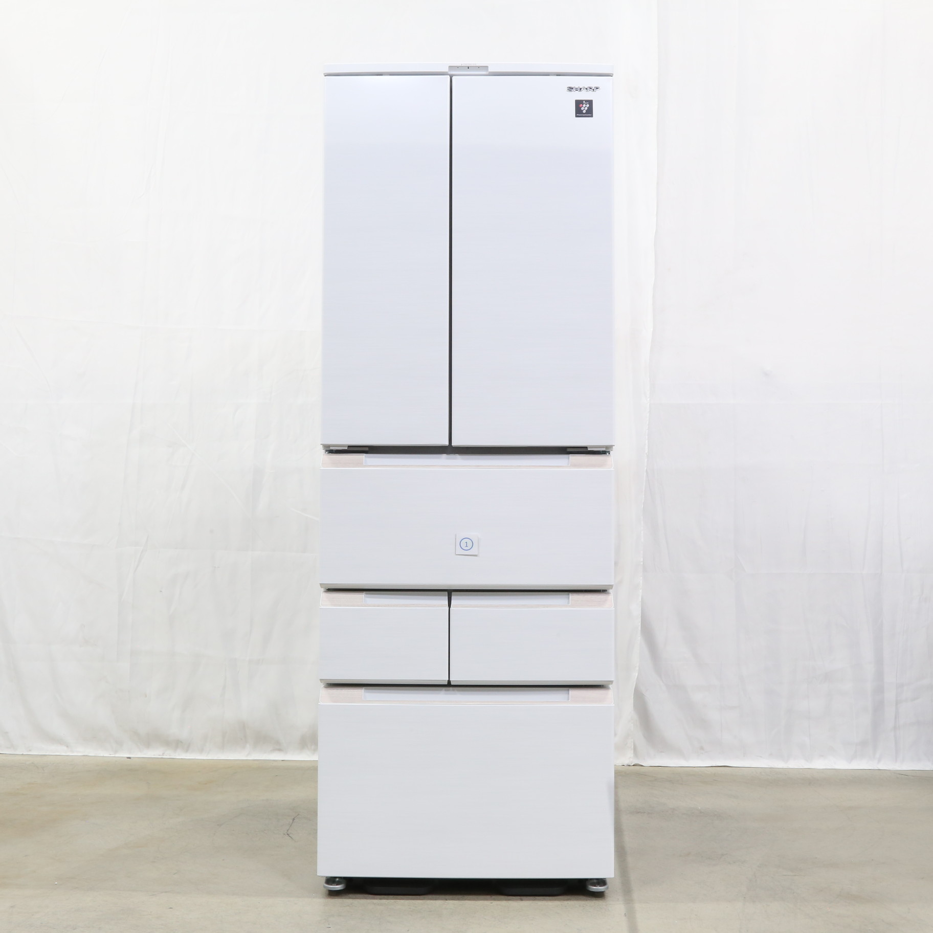 中古】〔展示品〕 冷蔵庫 ラスティックホワイト SJ-MF46J-W ［6ドア 