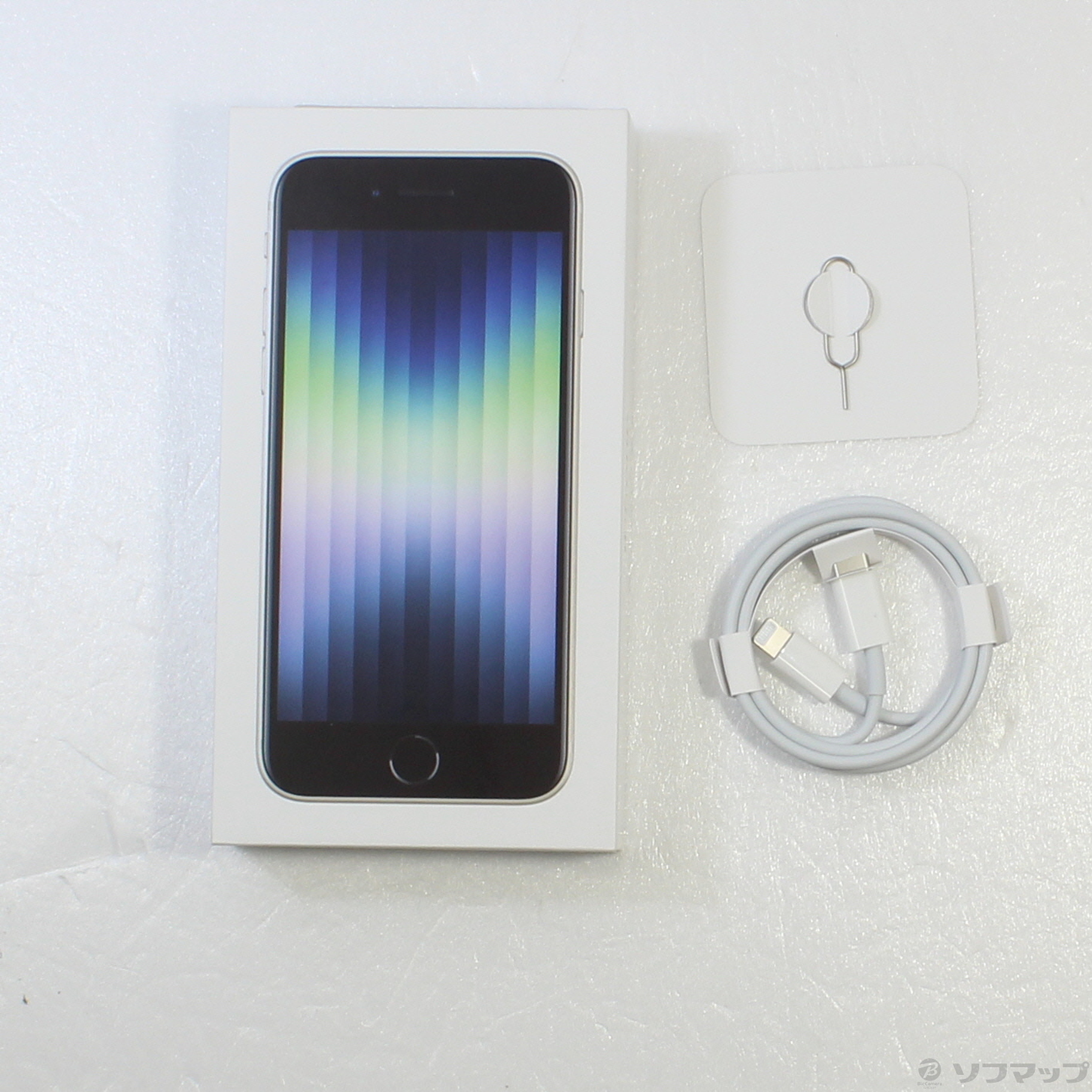 中古】iPhone SE 第3世代 128GB スターライト MMYG3J／A SIMフリー