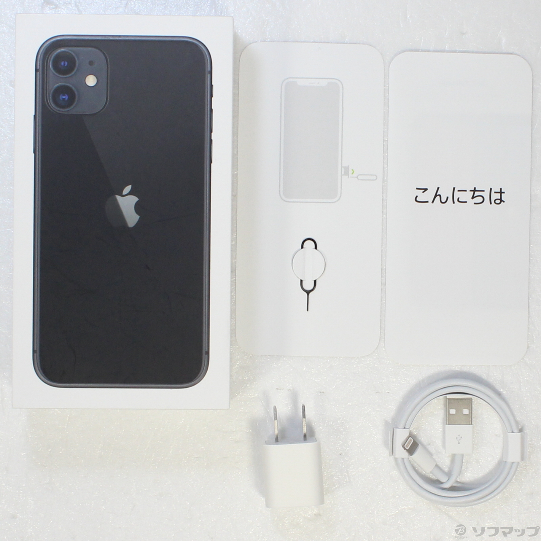 中古】セール対象品 iPhone11 128GB ブラック MWM02J／A SIMフリー