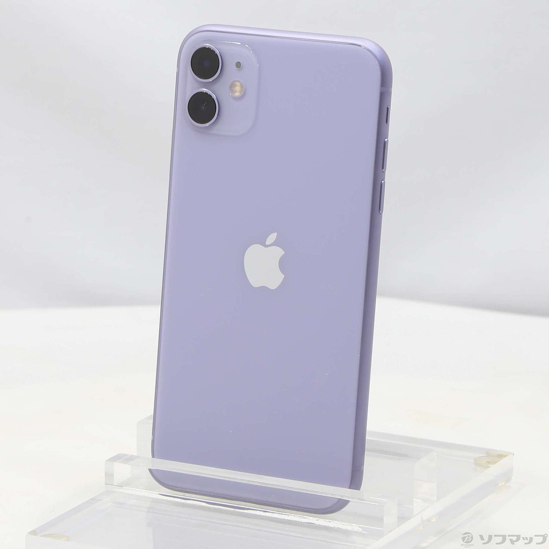 (中古)Apple iPhone11 128GB パープル MWM52J/A SIMフリー(258-ud)