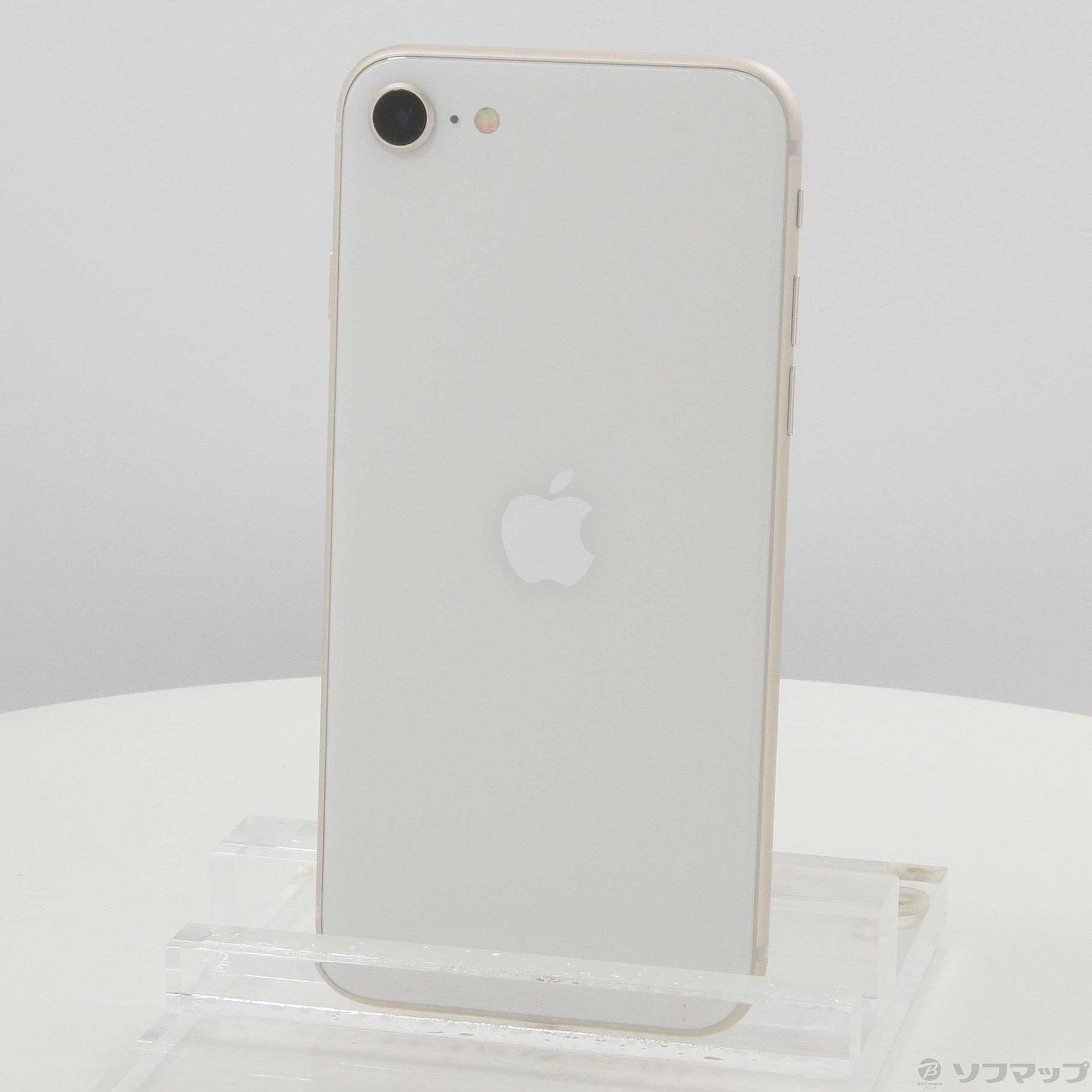 中古】iPhone SE 第3世代 128GB スターライト MMYG3J／A SIMフリー