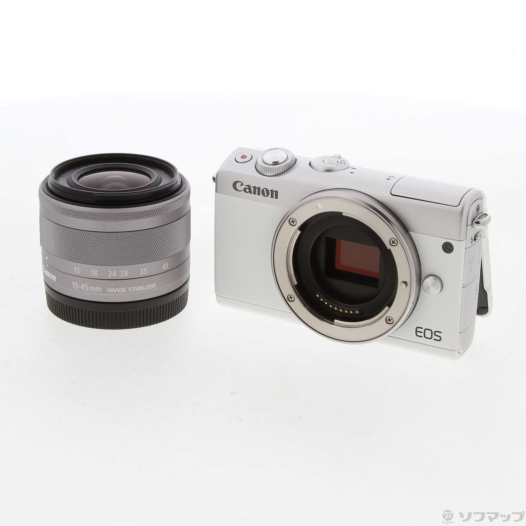 超美品 EOS M100 EF-M15-45 IS STM レンズキット ブラック 安心保証 ...