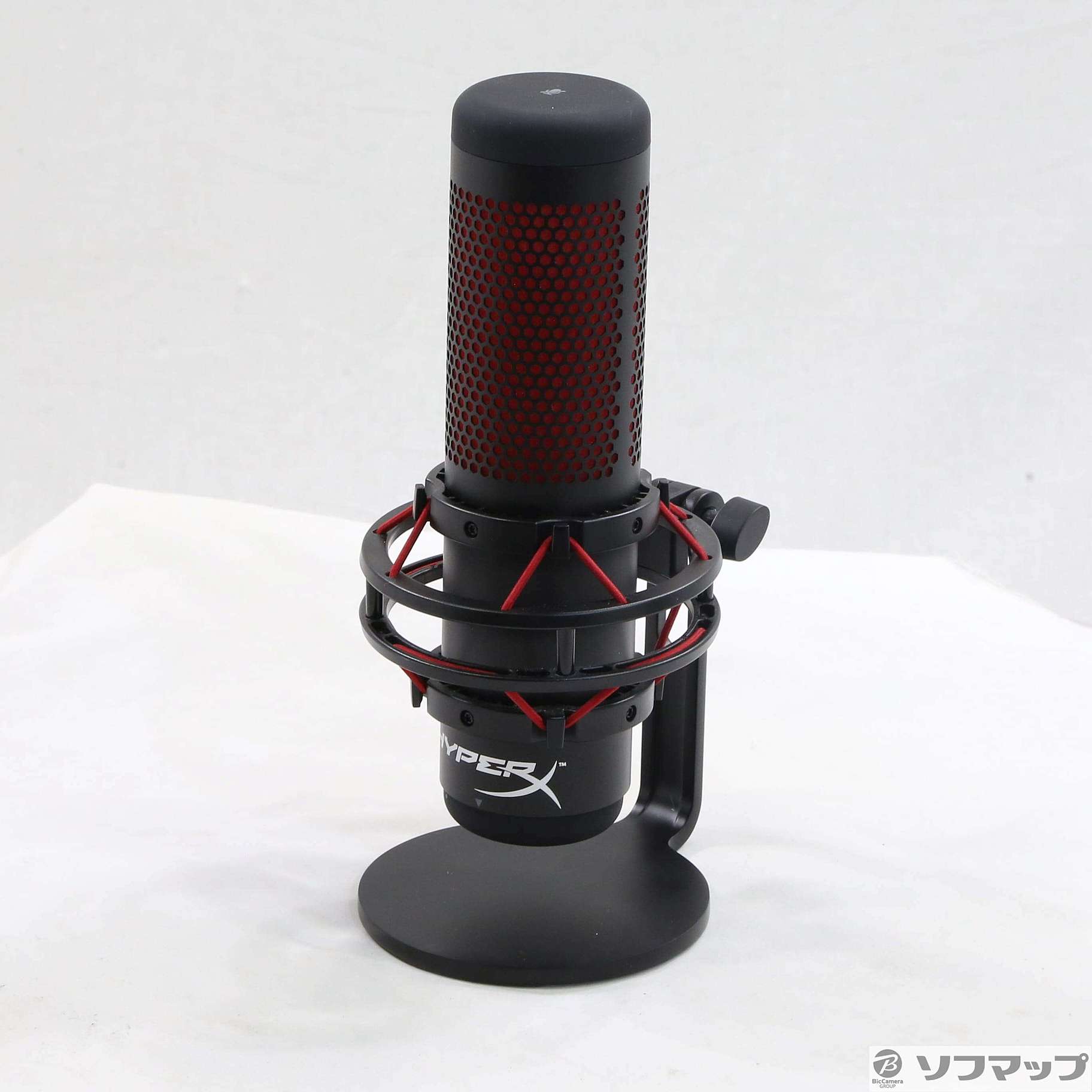 【中古品】HyperX HX-MICQC-BK マイク 在庫限り）HyperX QuadCast USB コンデンサー ゲーミング