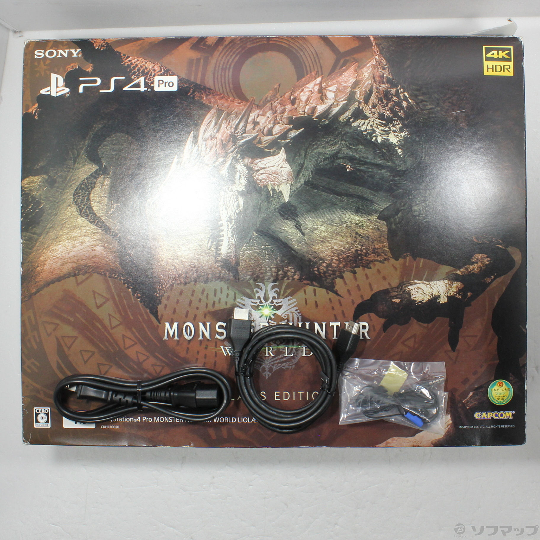 中古】PlayStation 4 Pro MONSTER HUNTER: WORLD LIOLAEUS EDITION