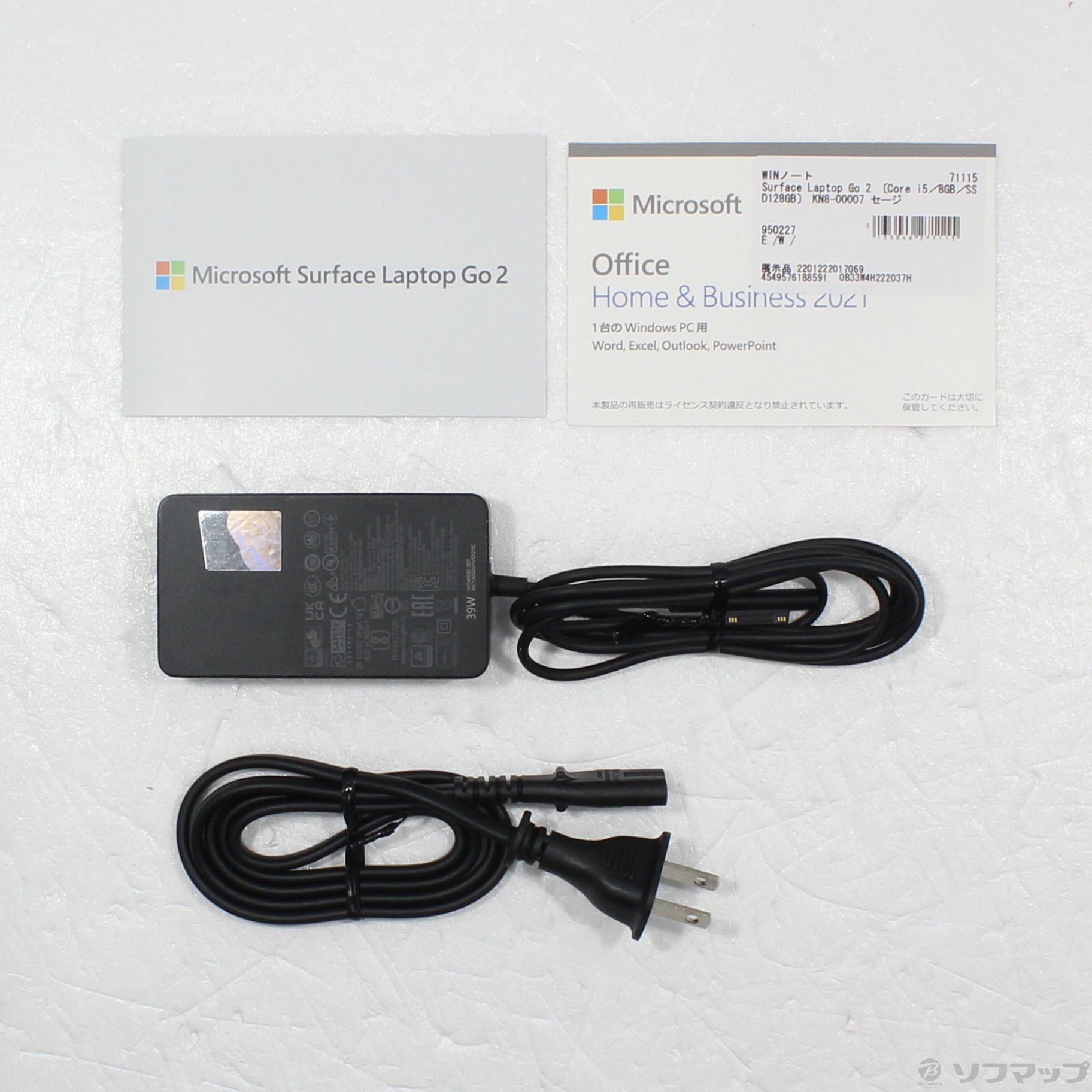 中古】〔展示品〕 Surface Laptop Go 2 〔Core i5／8GB／SSD128GB